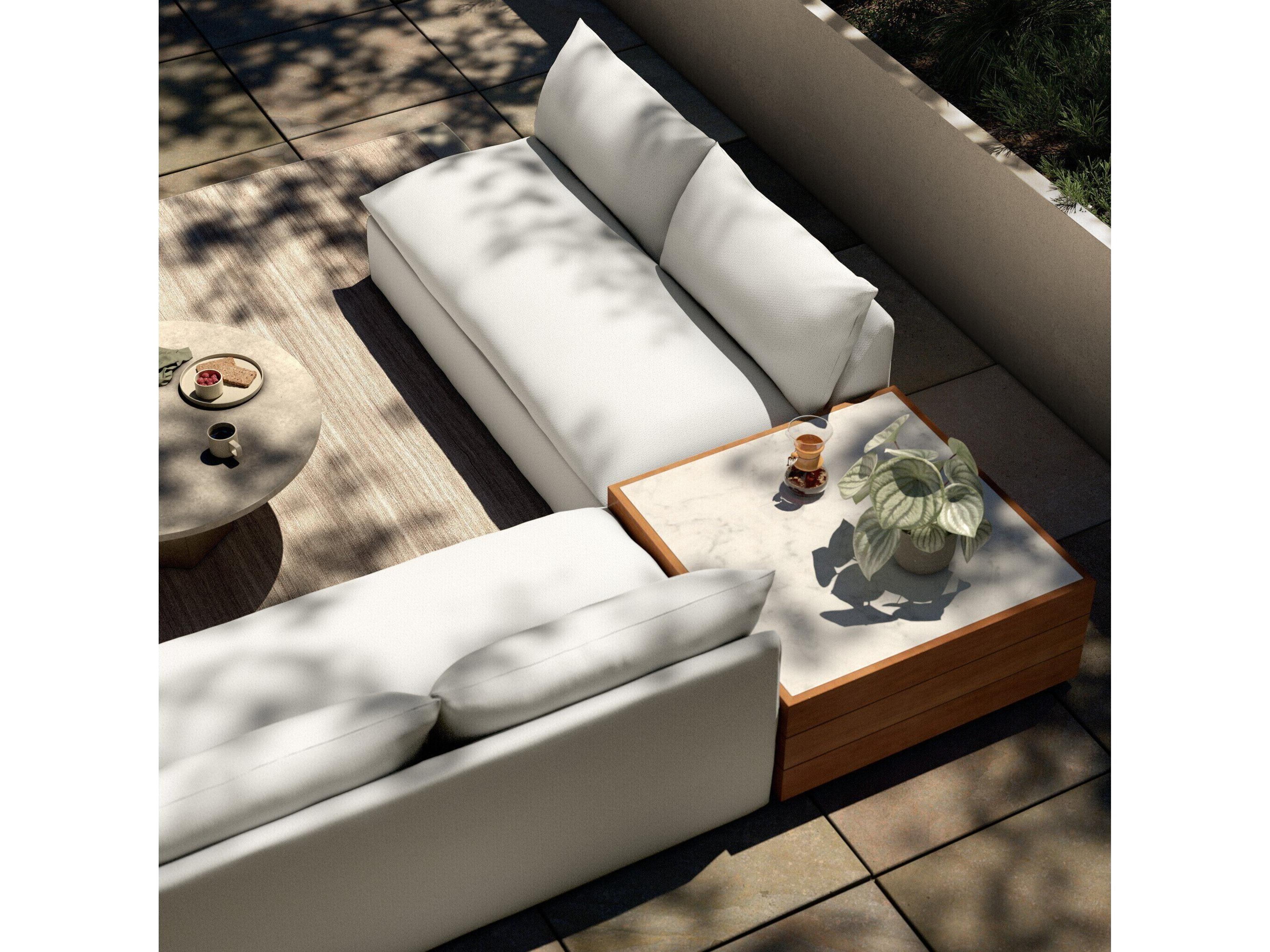 Four Hands Outdoor Solano Faye Cream Cushion Sofa