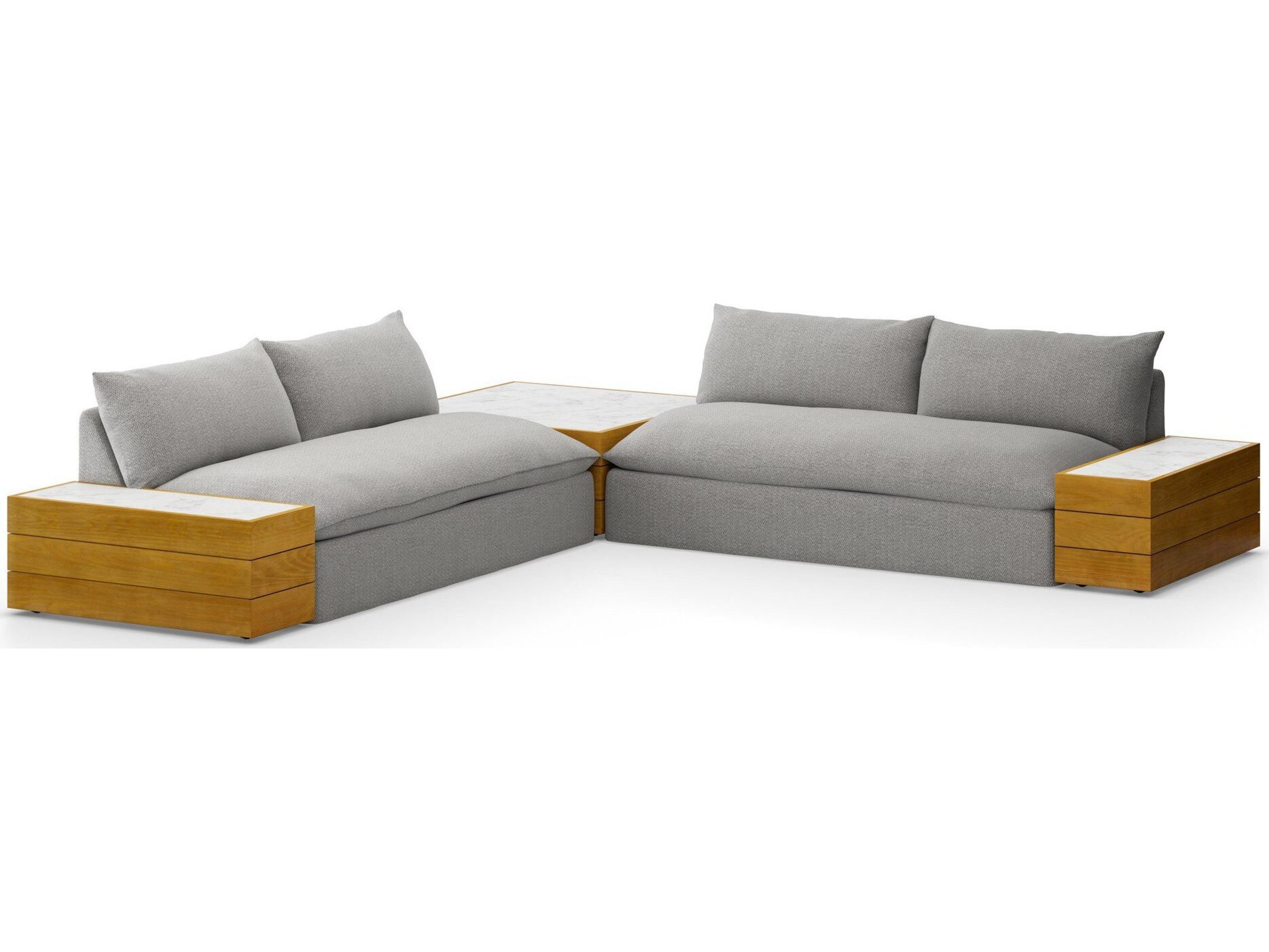 Solano Faye Ash Cushion Sofa