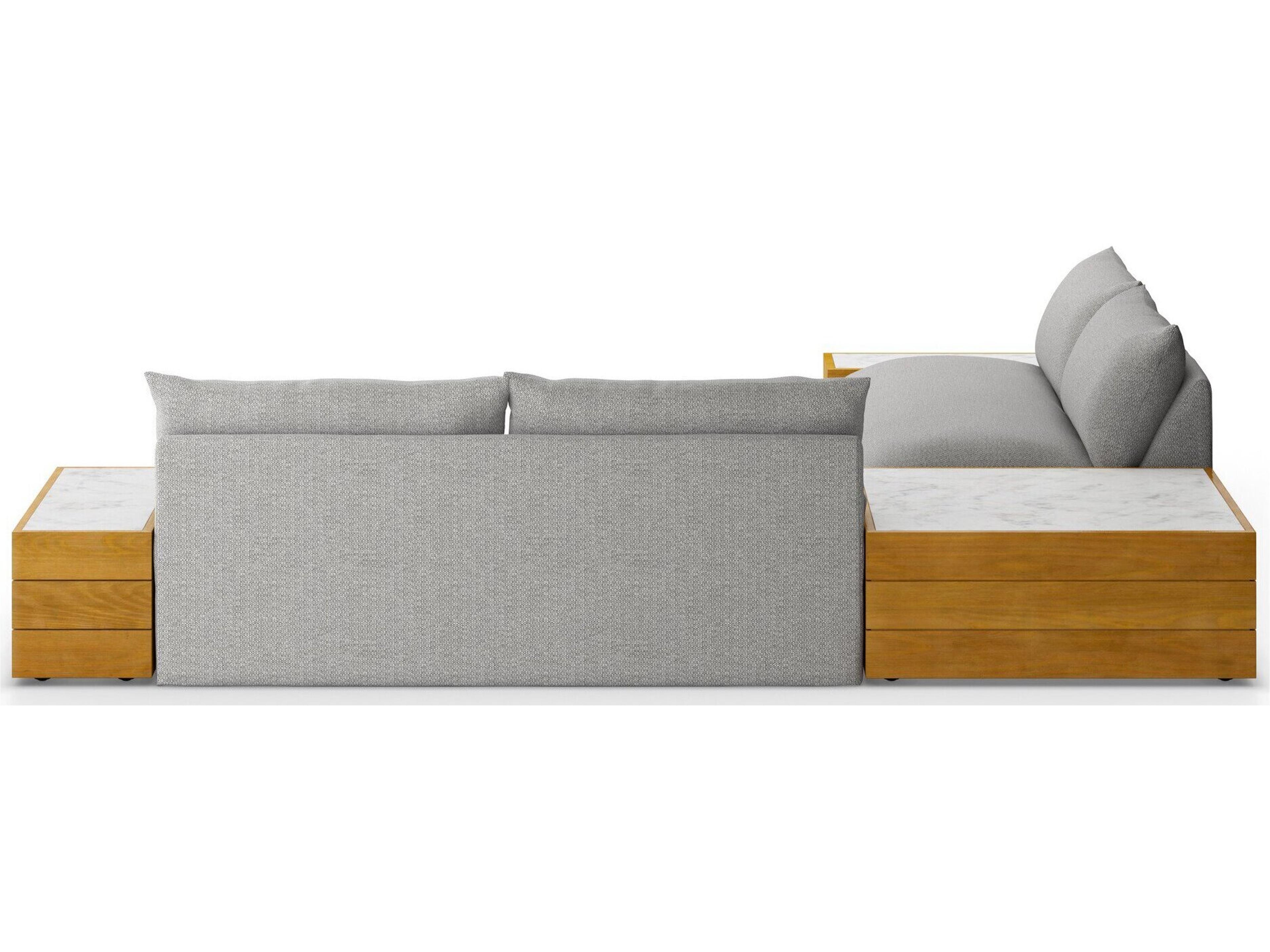 Four Hands Outdoor Solano Faye Ash Cushion Sofa