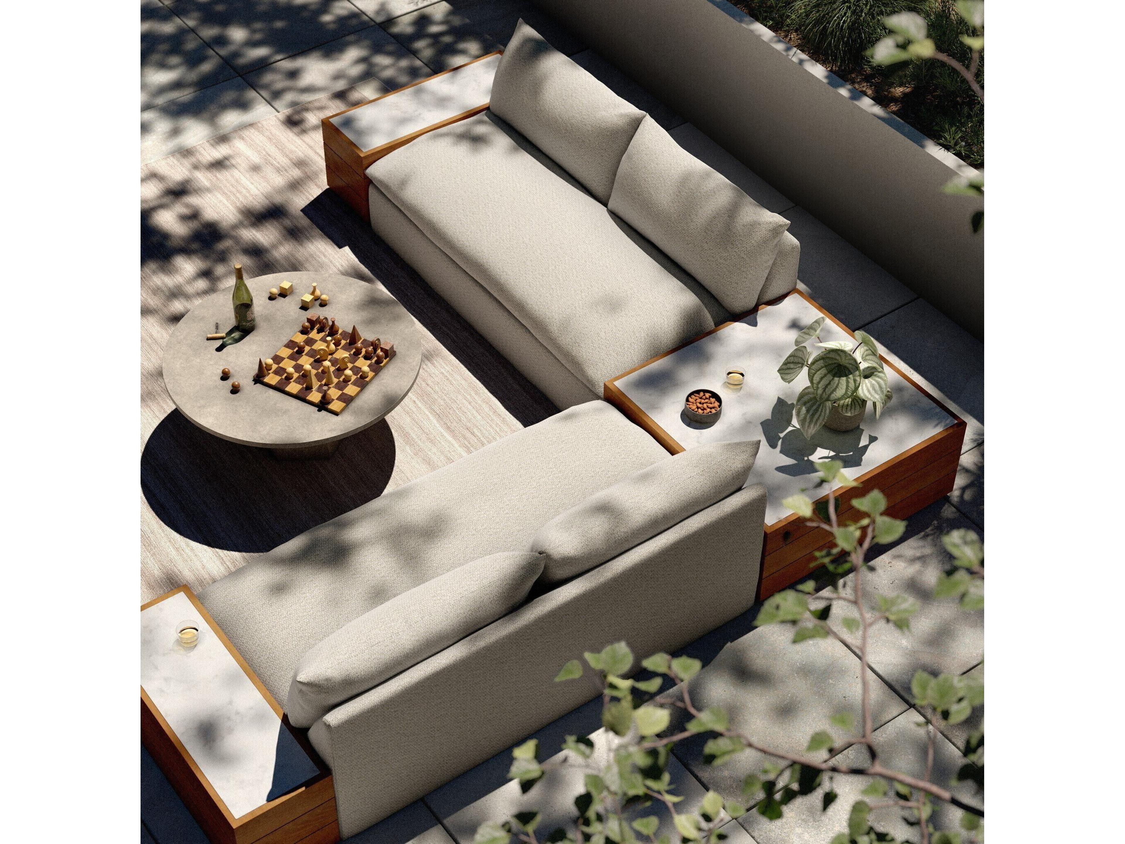 Four Hands Outdoor Solano Faye Sand Cushion Sofa