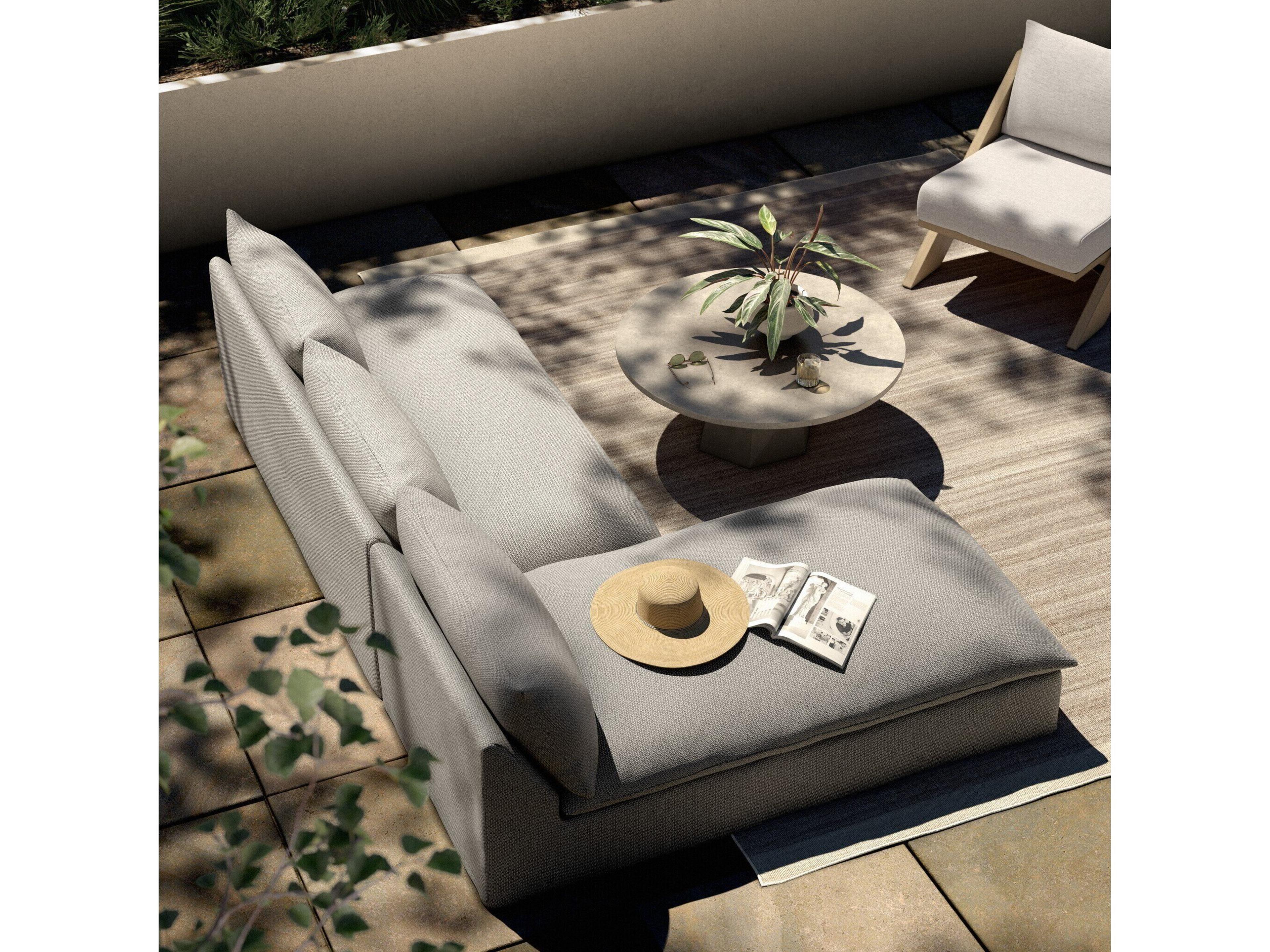 Four Hands Outdoor Solano Faye Ash Cushion Sofa