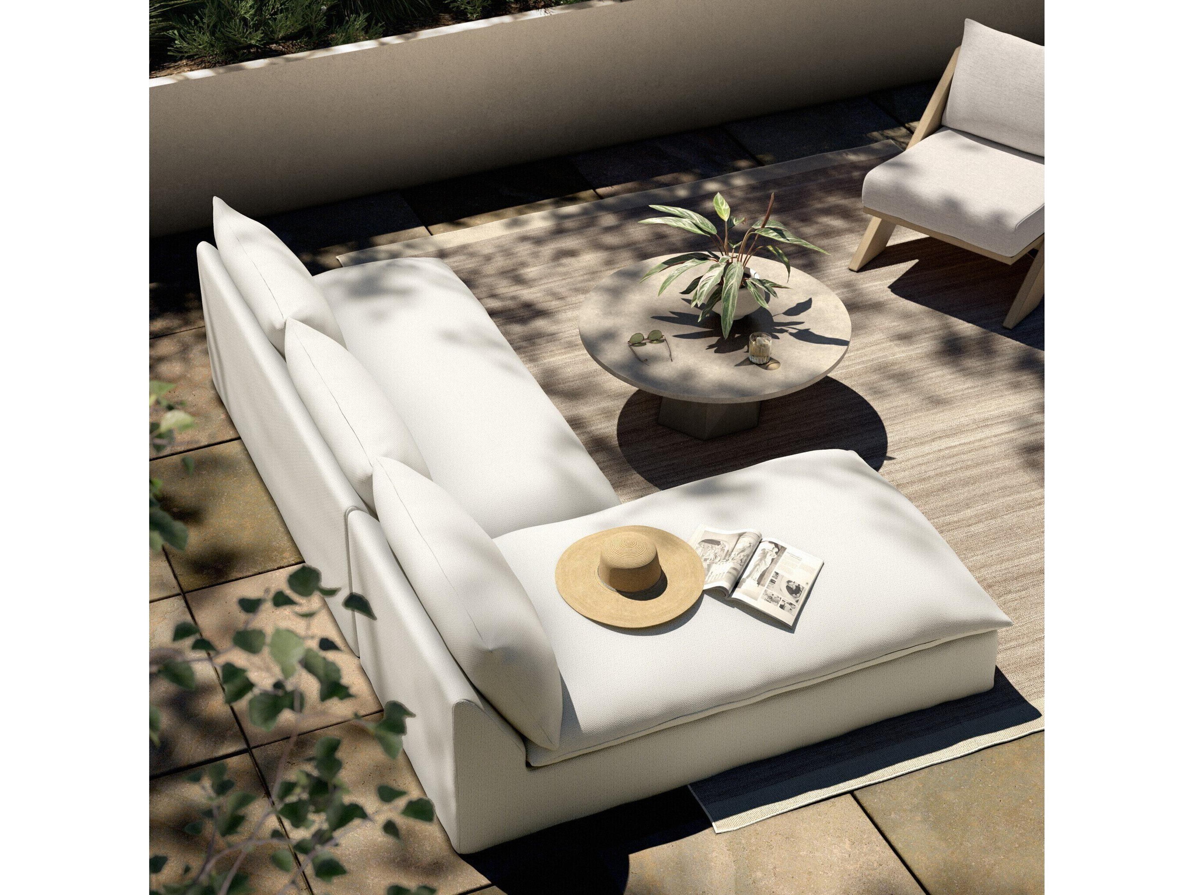 Four Hands Outdoor Solano Faye Cream Cushion Sofa