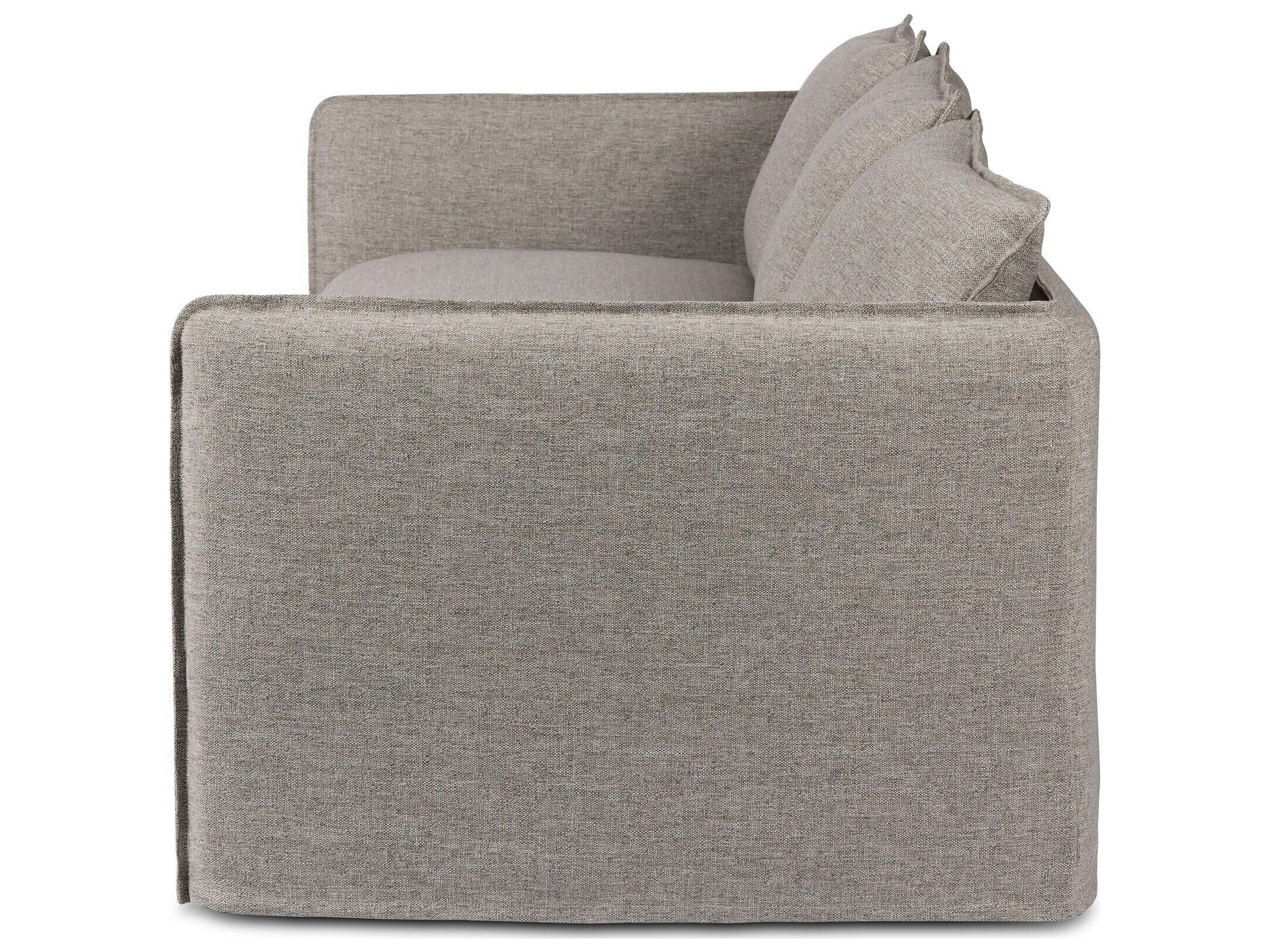 Four Hands Outdoor Westgate Andre Polypropylene Cushion Sofa in Alessi Slate