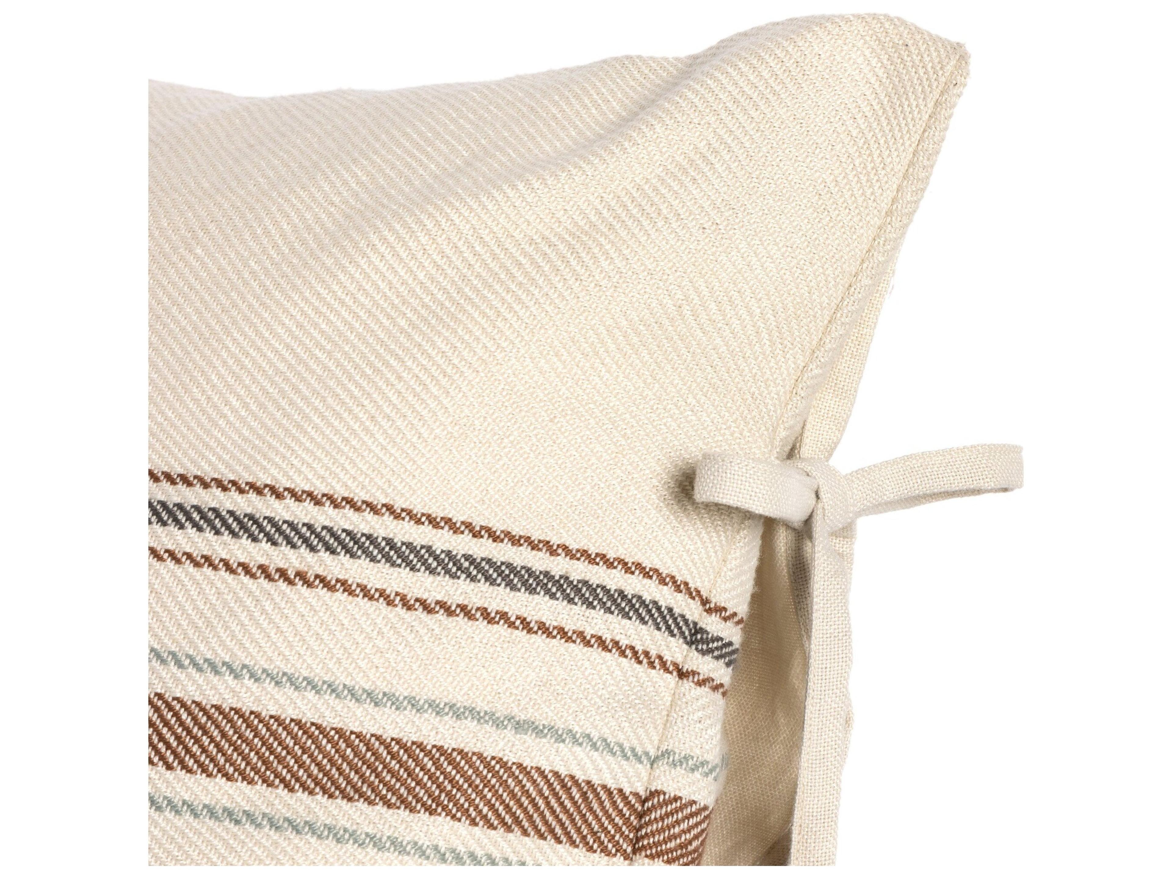 Four Hands Outdoor Willow Center Gold Stripe Pillow