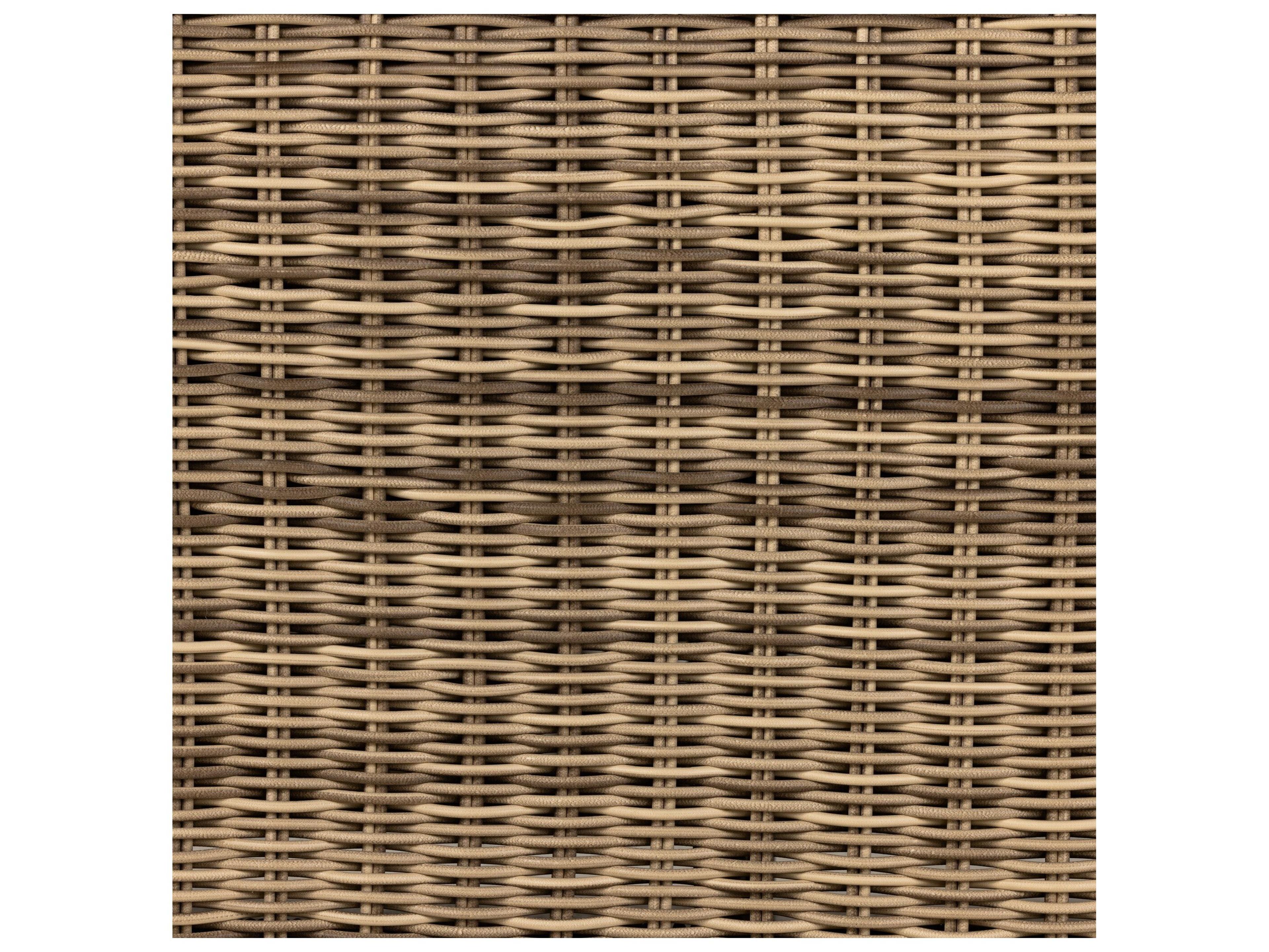 Four Hands Outdoor Pembrook Venao Ivory / Natural Teak / Chunky Sand Woven Sectional Sofa