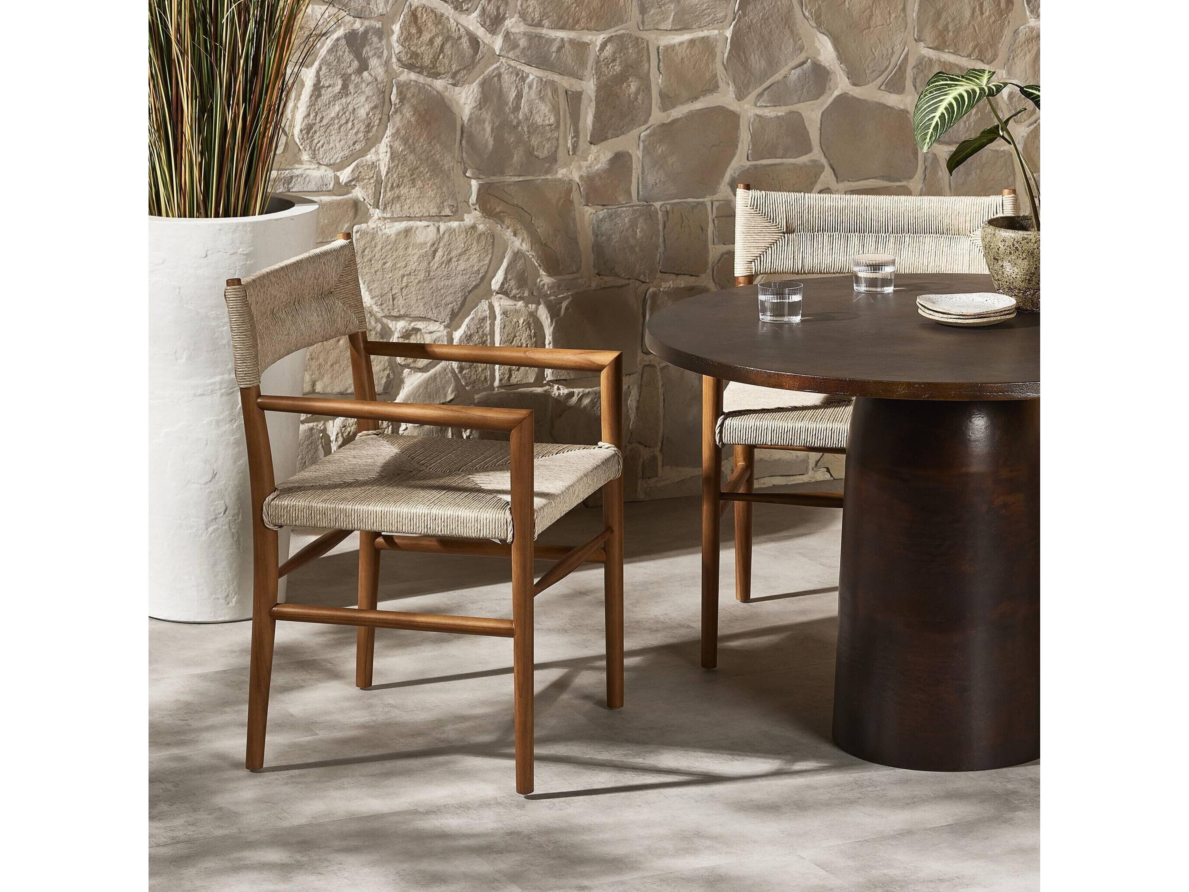 Four Hands Outdoor Solano Augustine  Swivel Chair - Casa Cream