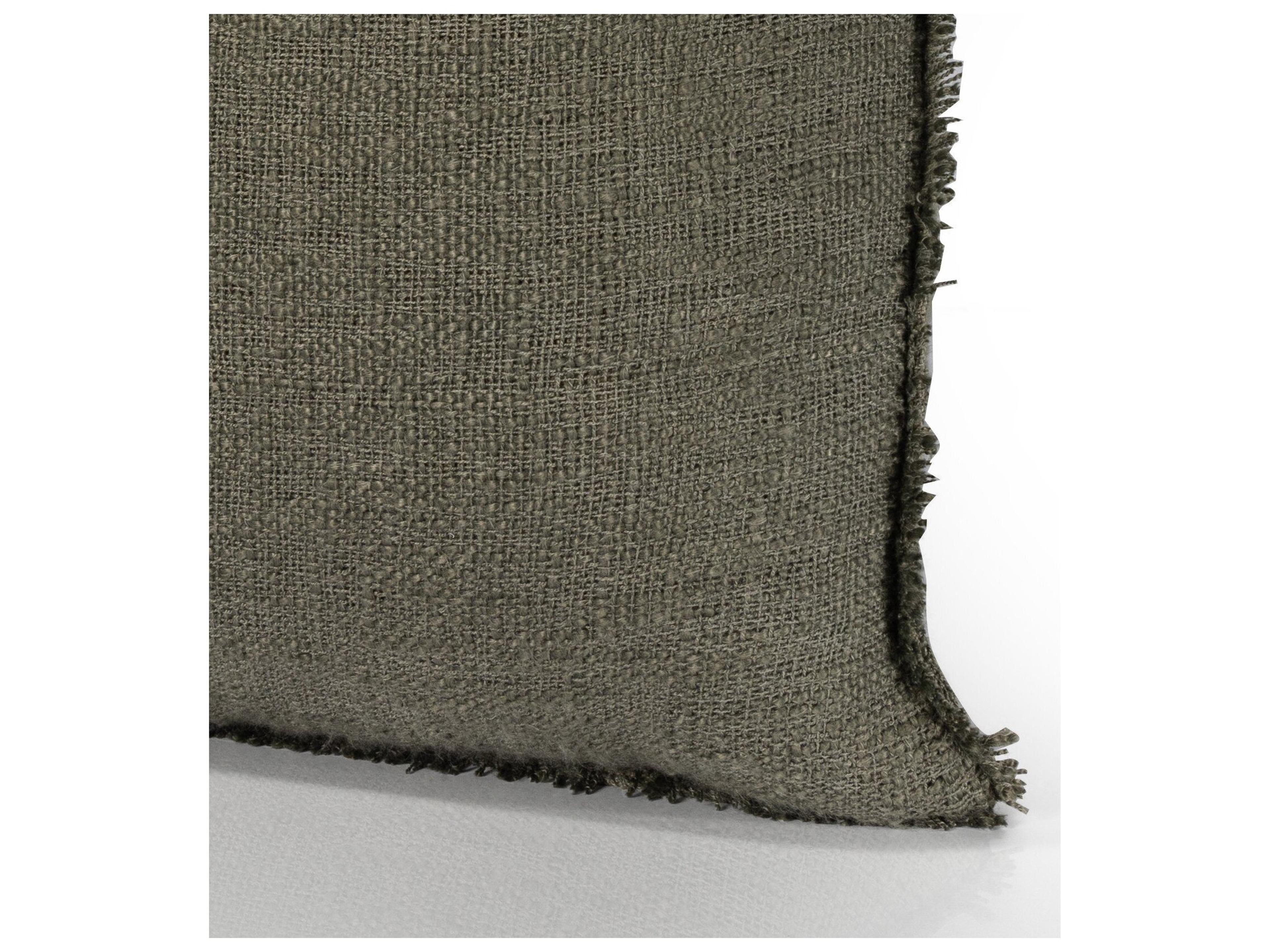 Four Hands Outdoor Willow Textured Olive Pillow