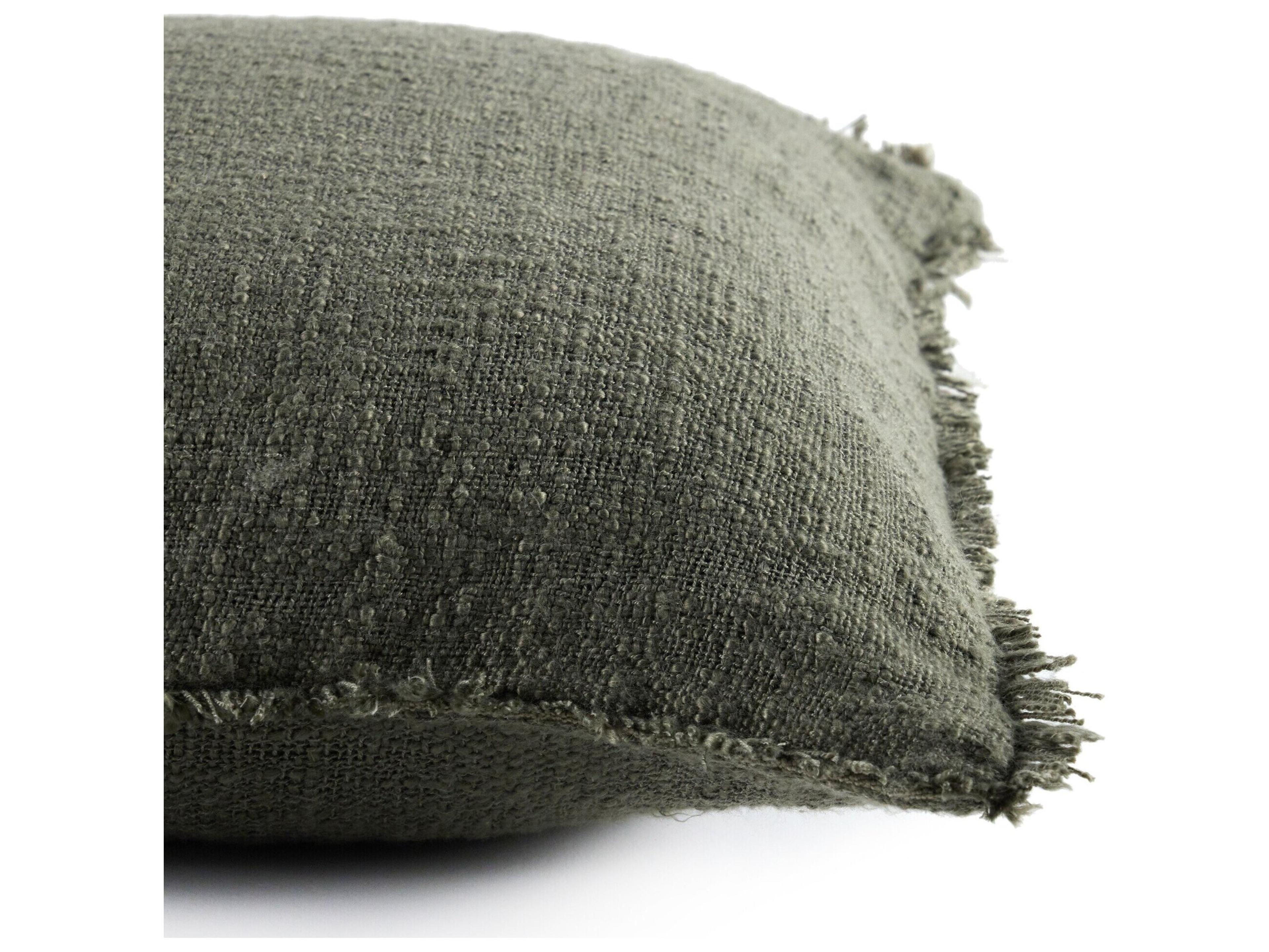 Luxecor Globetrotter Outdoor Textured Olive Pillow