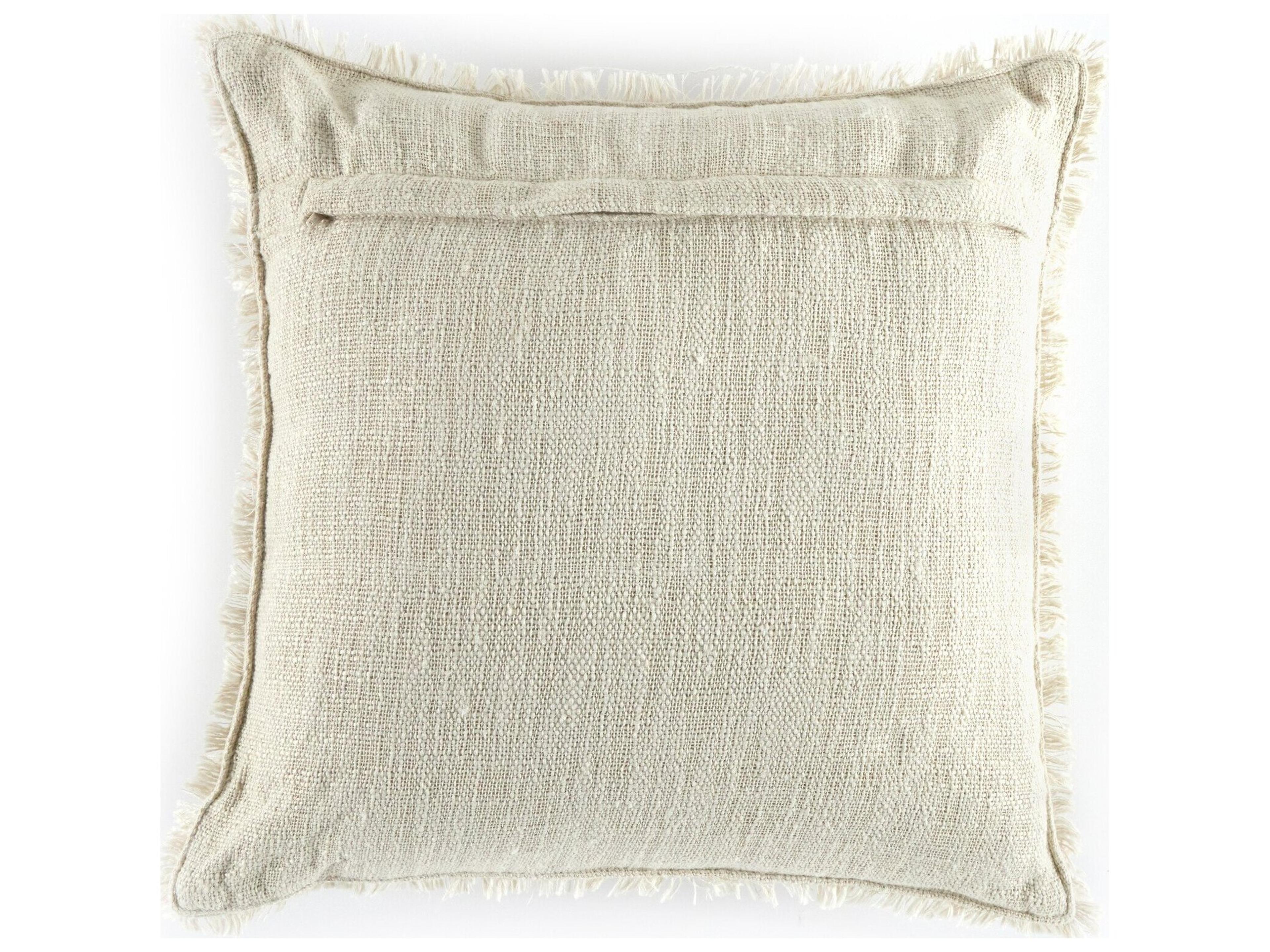 Four Hands Outdoor Willow Natural Cream Pillow