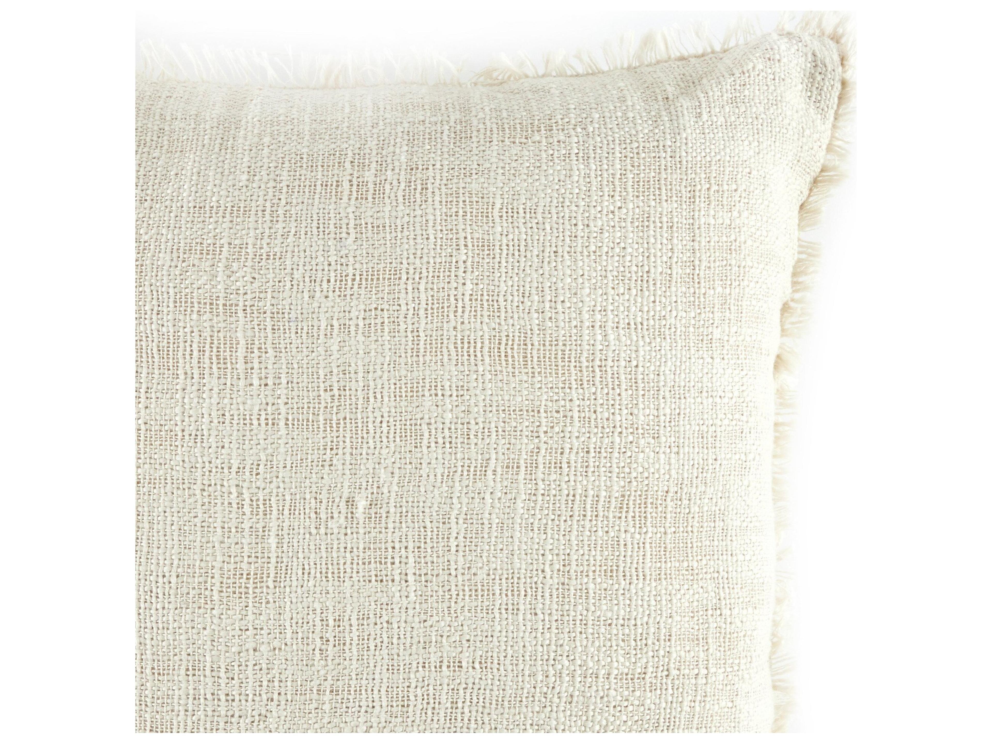 Four Hands Outdoor Willow Natural Cream Pillow