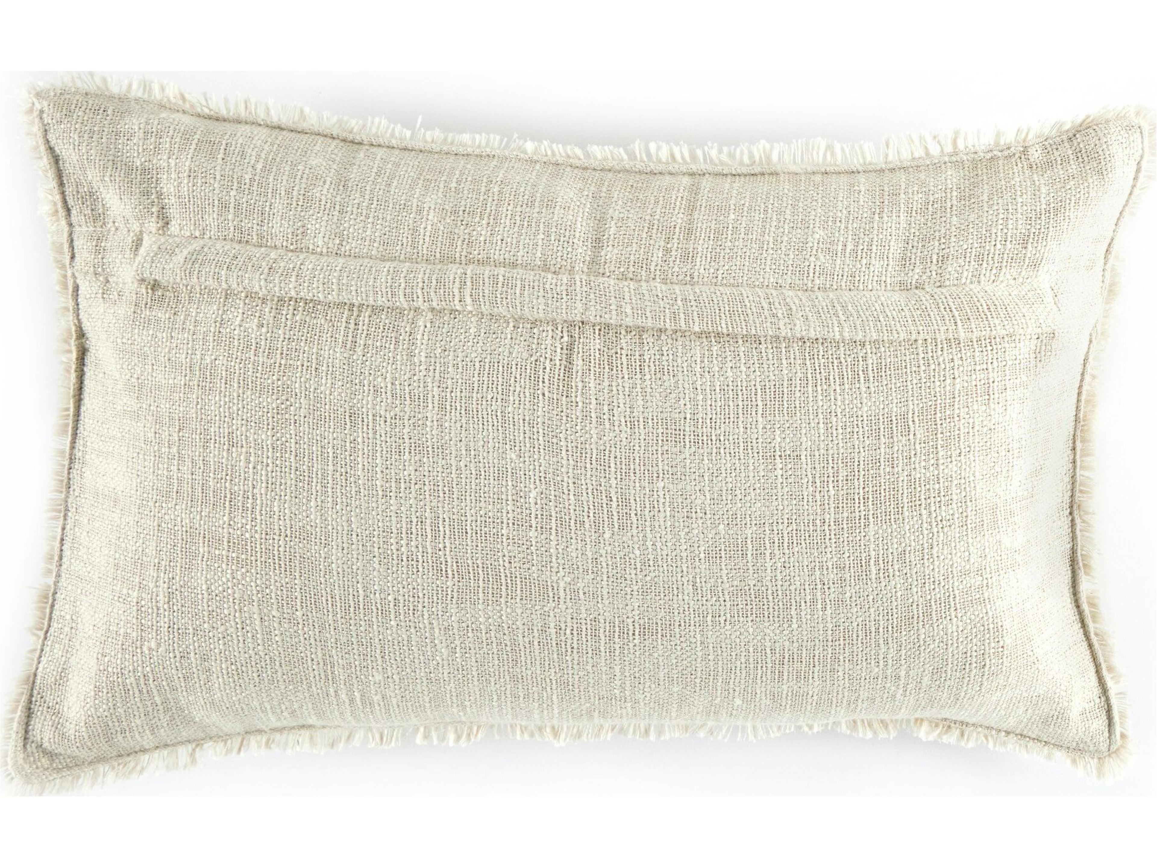 Four Hands Outdoor Willow Natural Cream Pillow