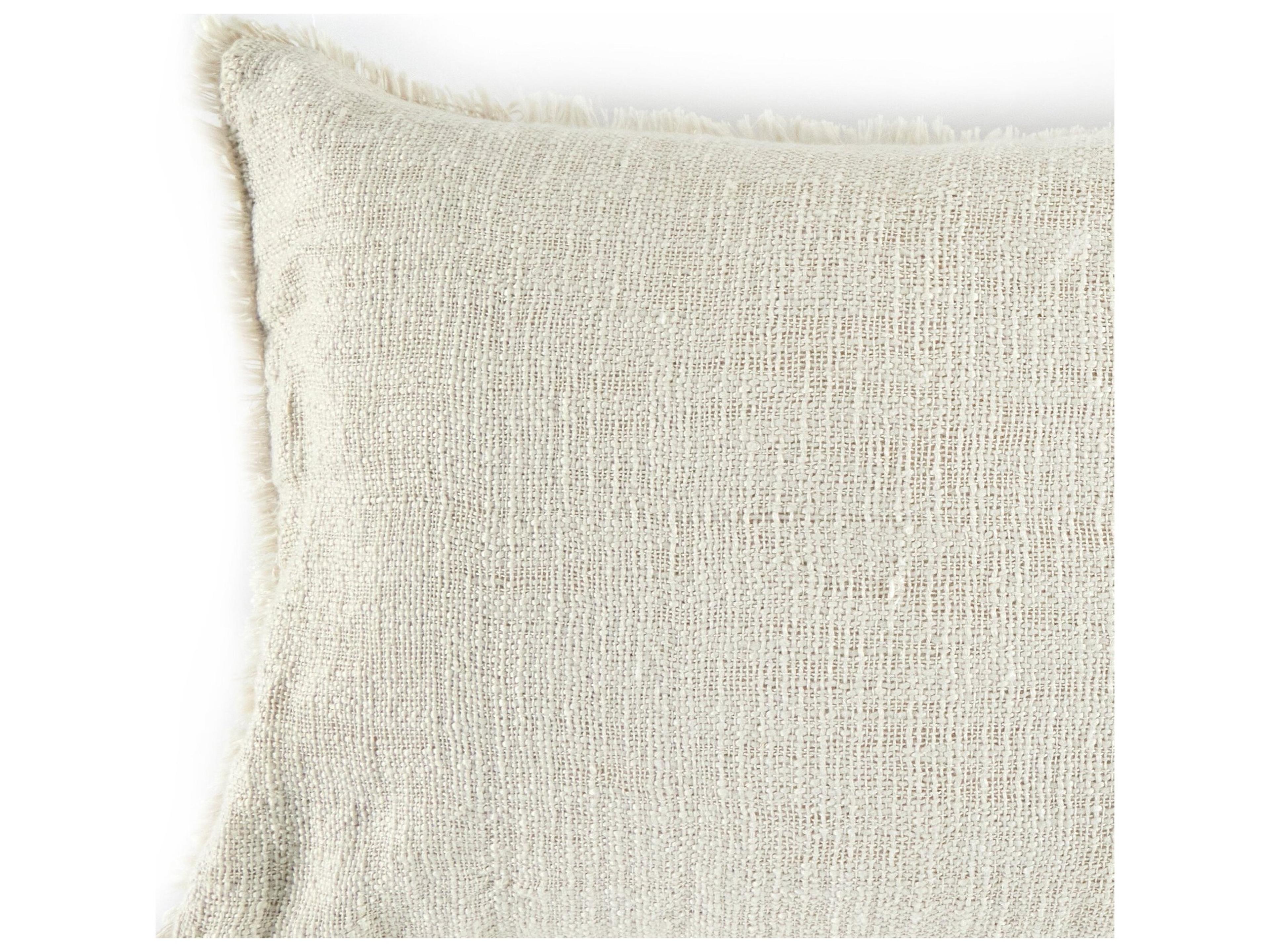 Four Hands Outdoor Willow Natural Cream Pillow