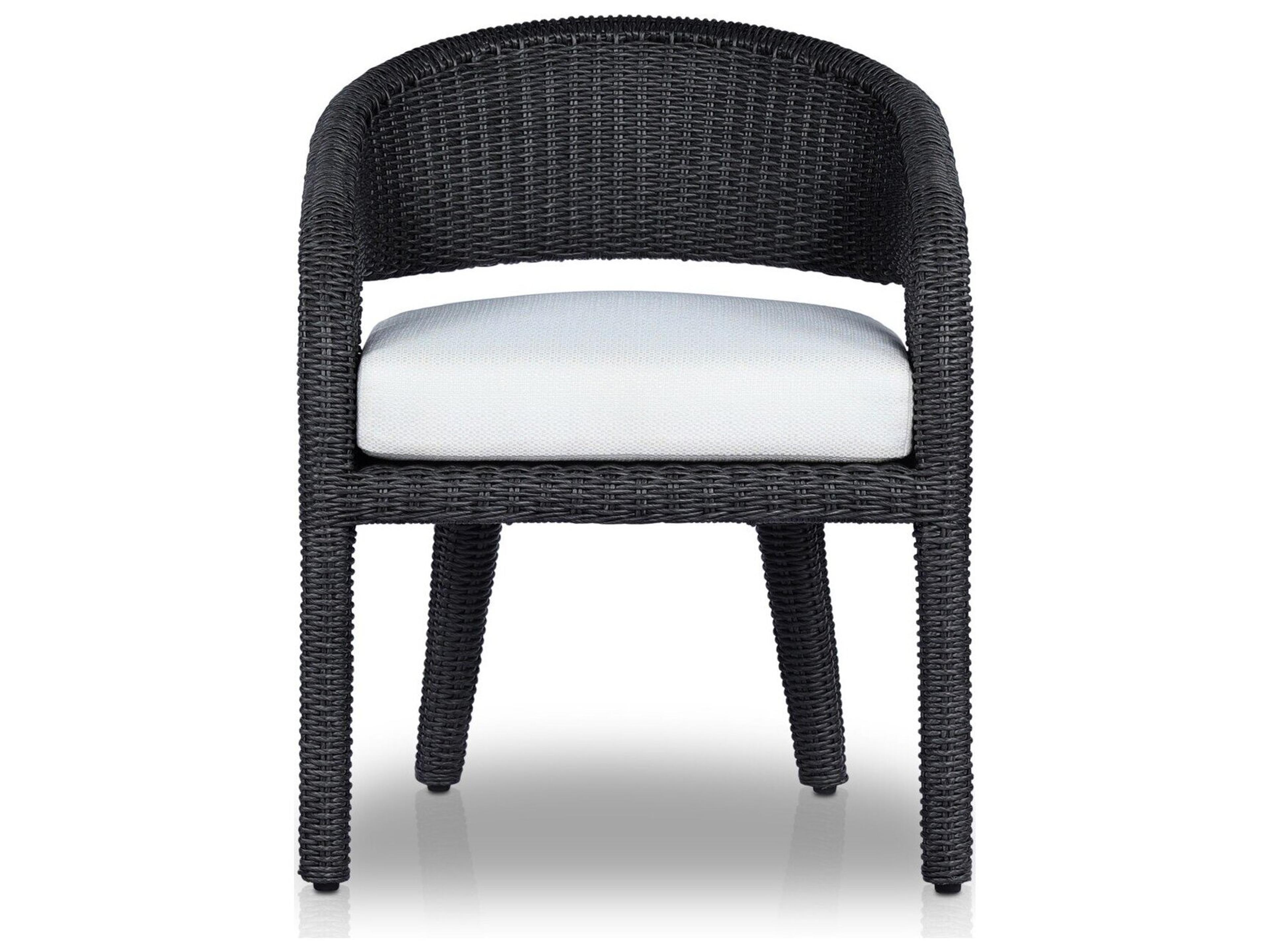 Four Hands Outdoor Grass Roots Lomas  Dining Armchair - Vintage Coal