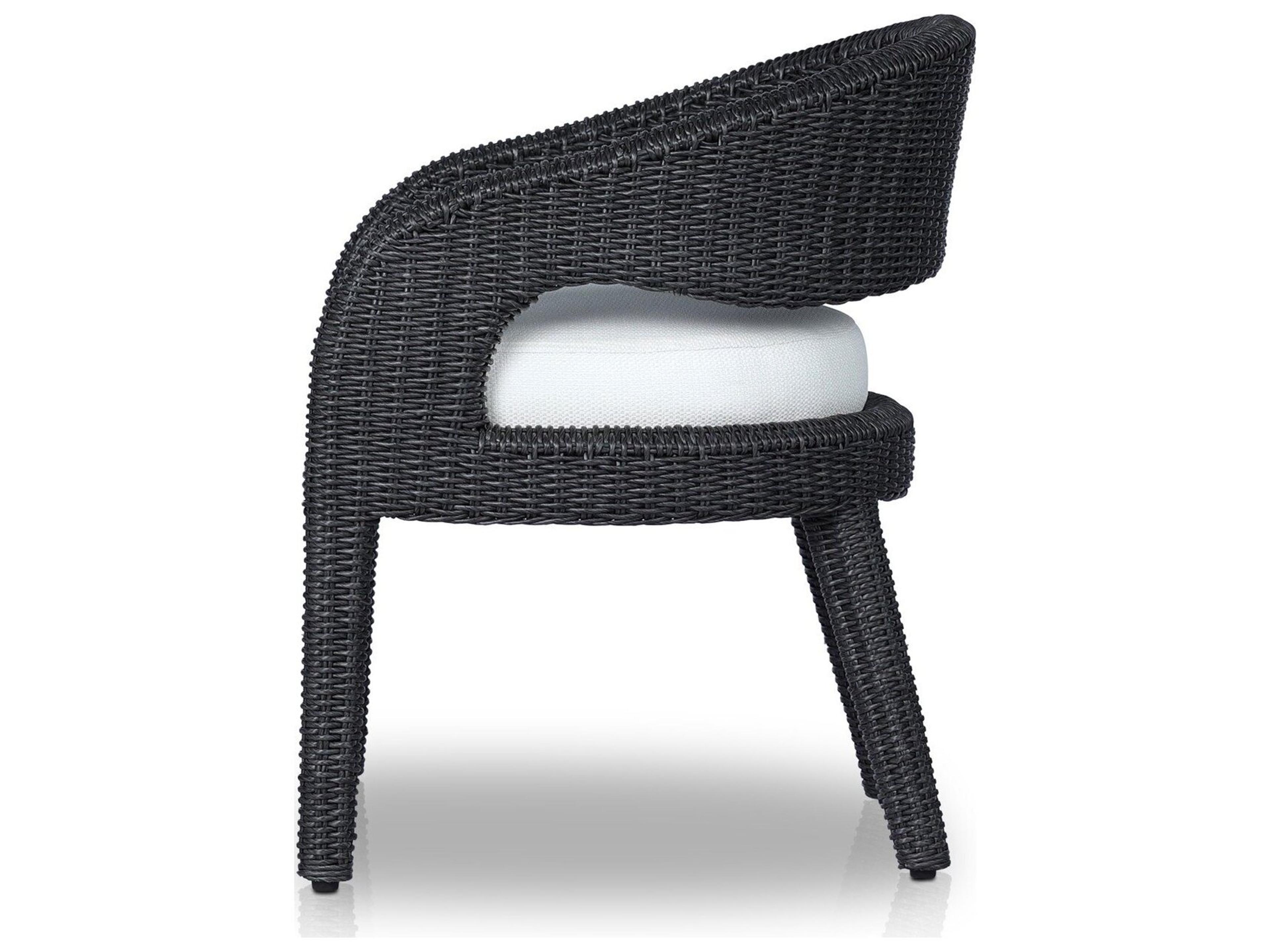 Four Hands Outdoor Grass Roots Lomas  Dining Armchair - Vintage Coal