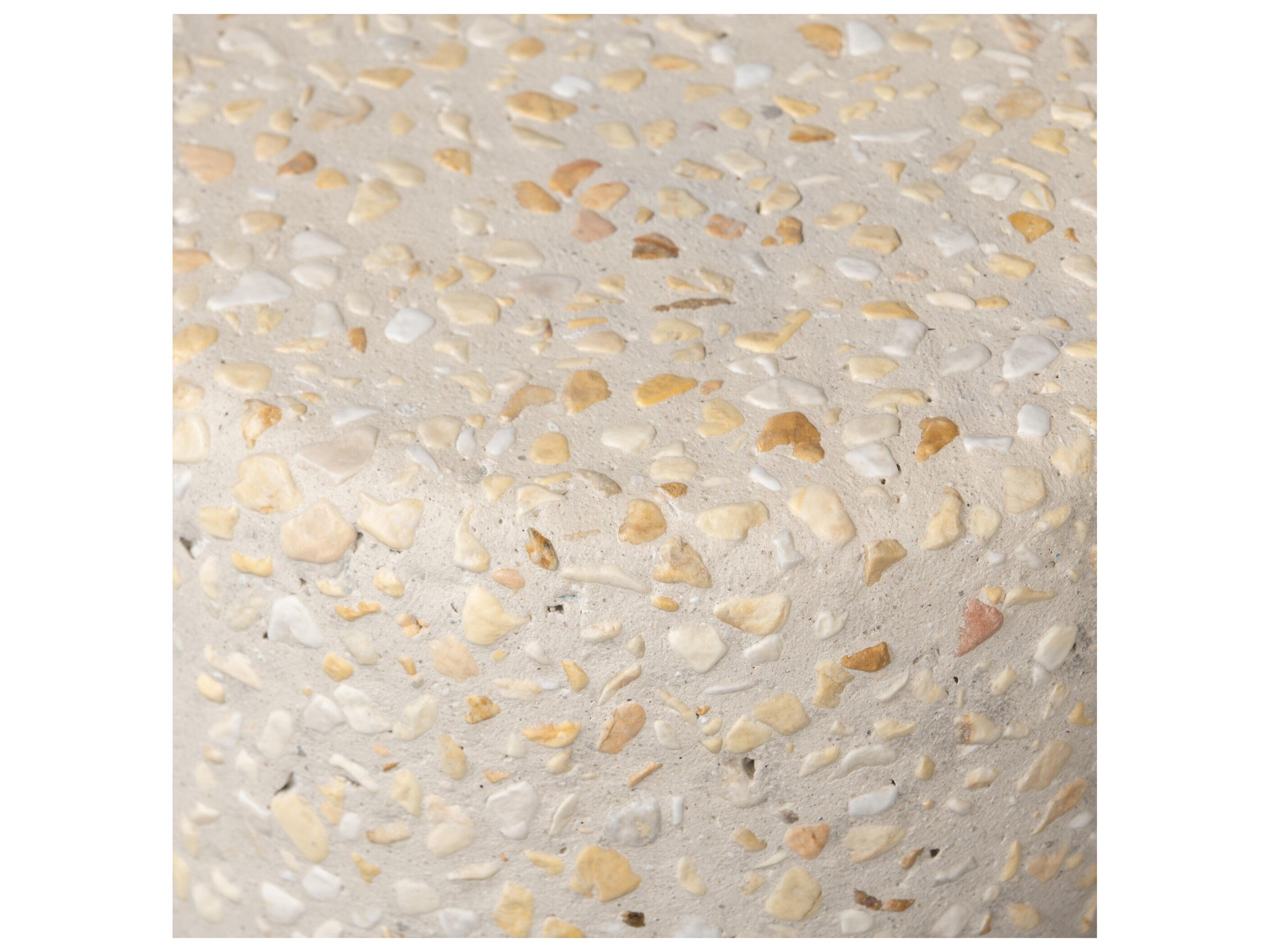 Four Hands Outdoor Constantine Orlan Pure Terrazzo Faux Stone Round End Table