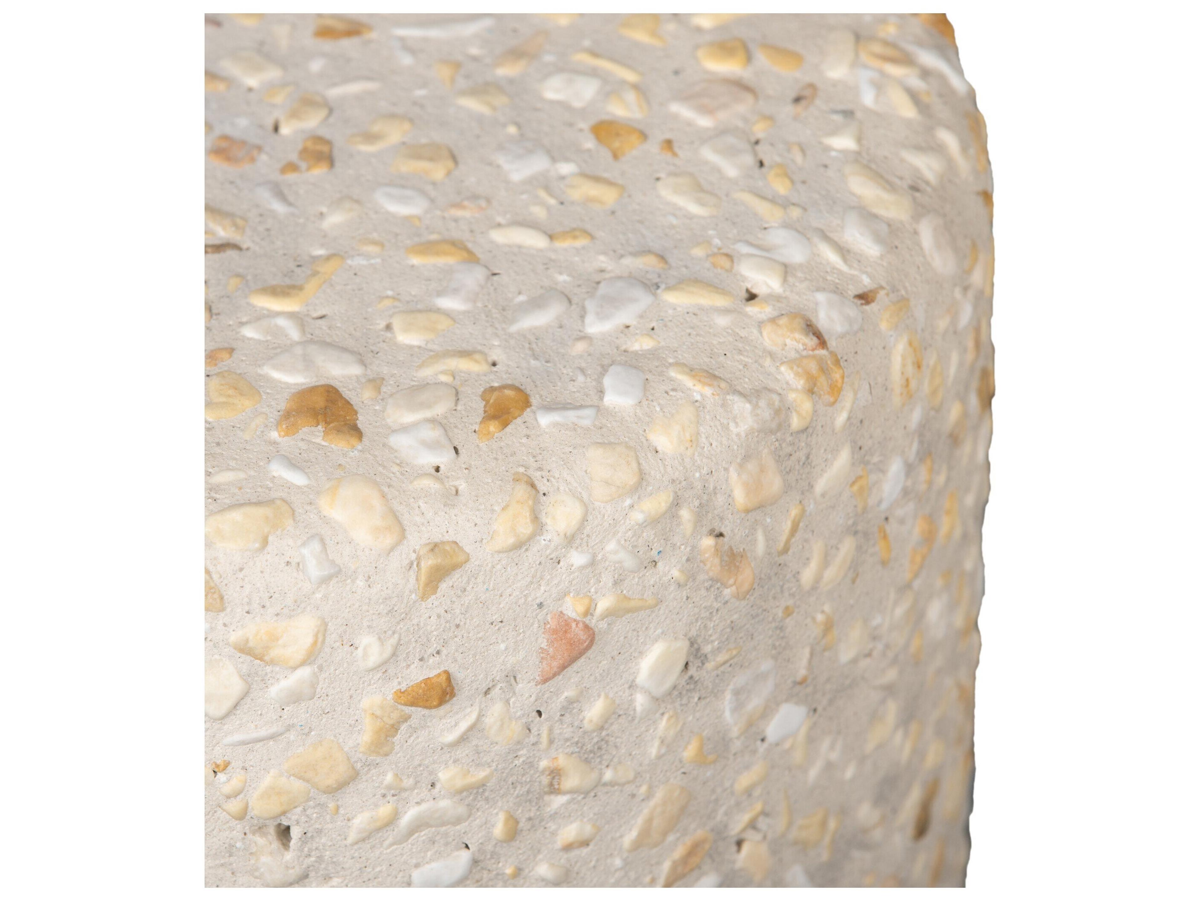 Four Hands Outdoor Constantine Orlan Pure Terrazzo Faux Stone Round End Table