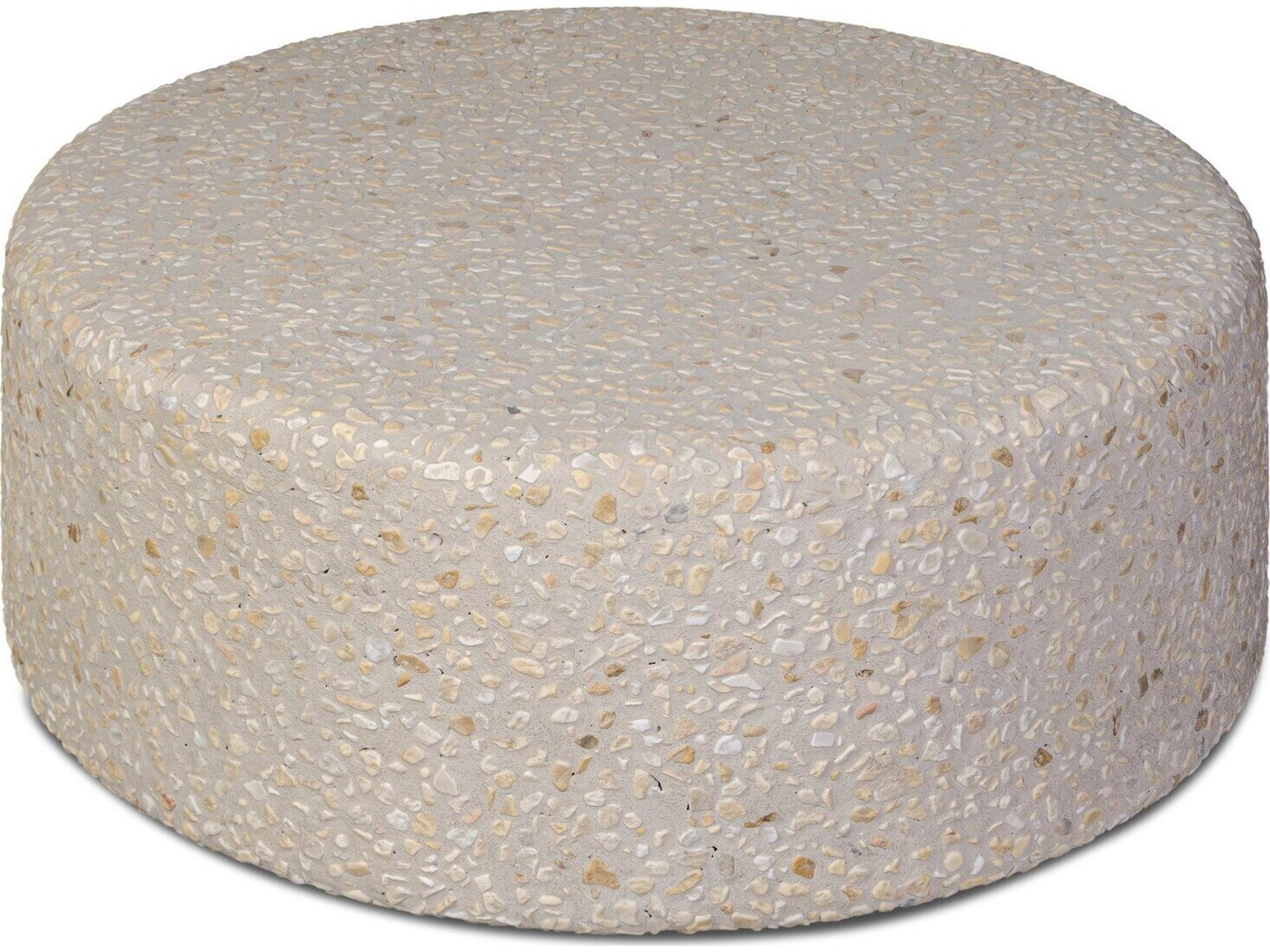 Luxecor Globetrotter Outdoor Pure Terrazzo 35.5" Round Coffee Table