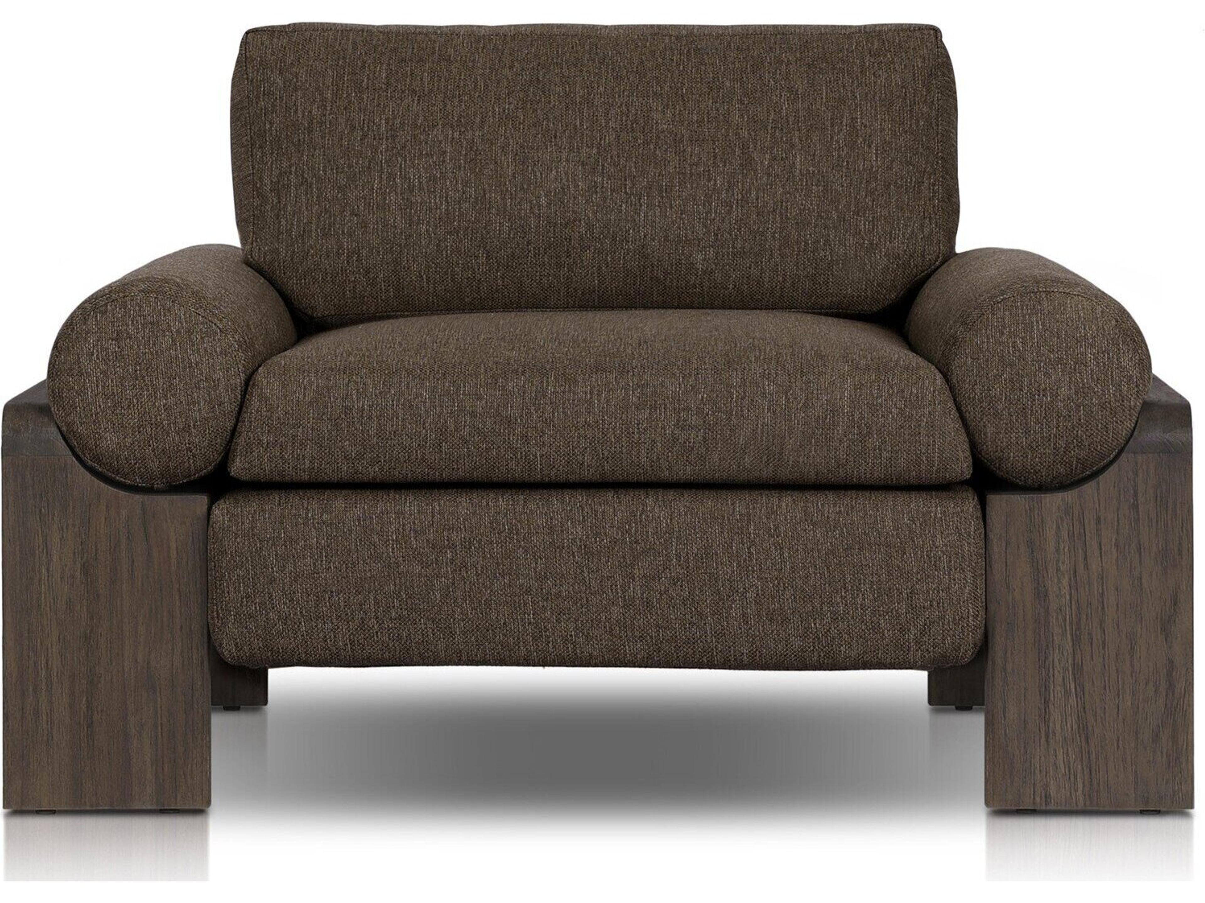 Luxecor Globetrotter Outdoor Joette Ellor Brown Stained Saddle Polypropylene Cushion Lounge Chair