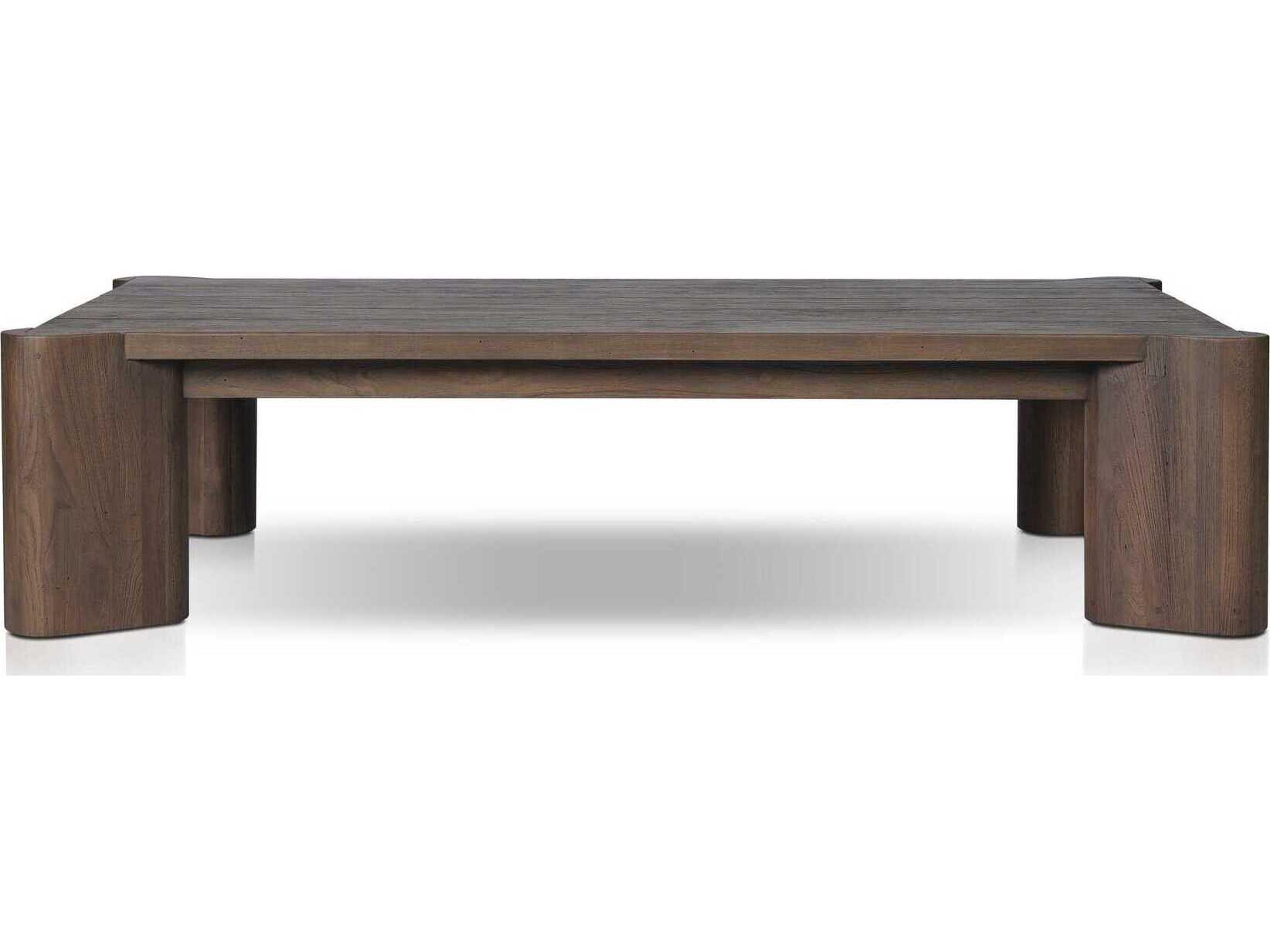 Luxecor Globetrotter Outdoor Soho Stained Heritage Brown Teak Rectangular Coffee Table
