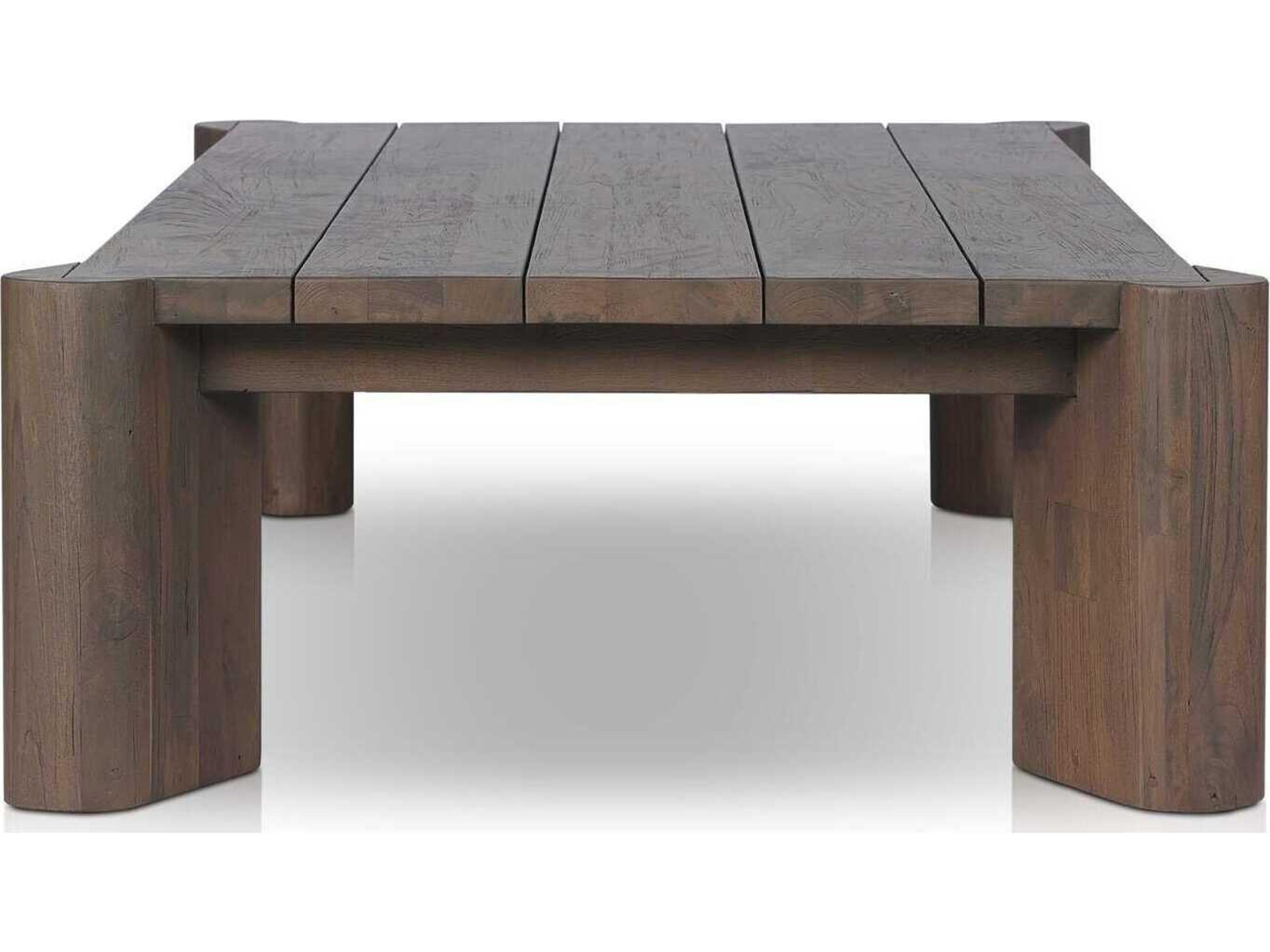 Luxecor Globetrotter Outdoor Soho Stained Heritage Brown Teak Rectangular Coffee Table