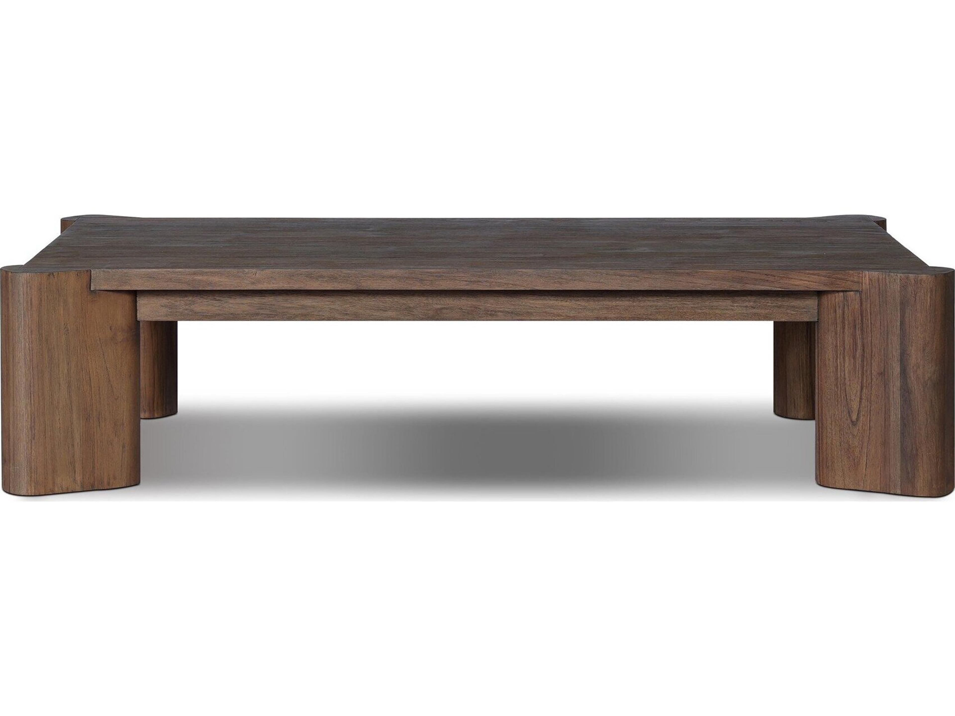 Four Hands Outdoor Soho Outdoor Coffee Table - Stained Saddle Brown