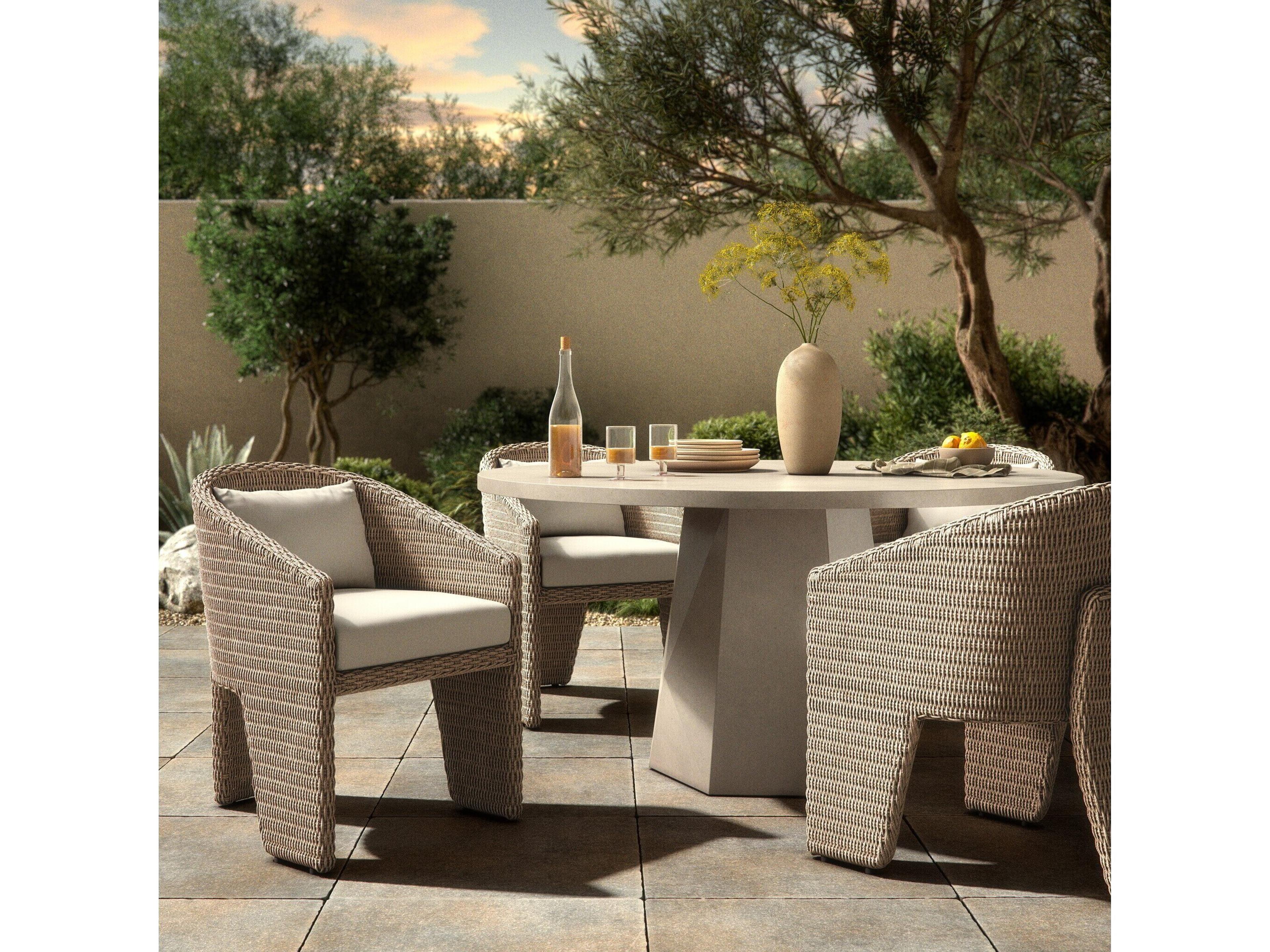 Four Hands Outdoor Providence Hawkins  Dining Chair - Faye Cream