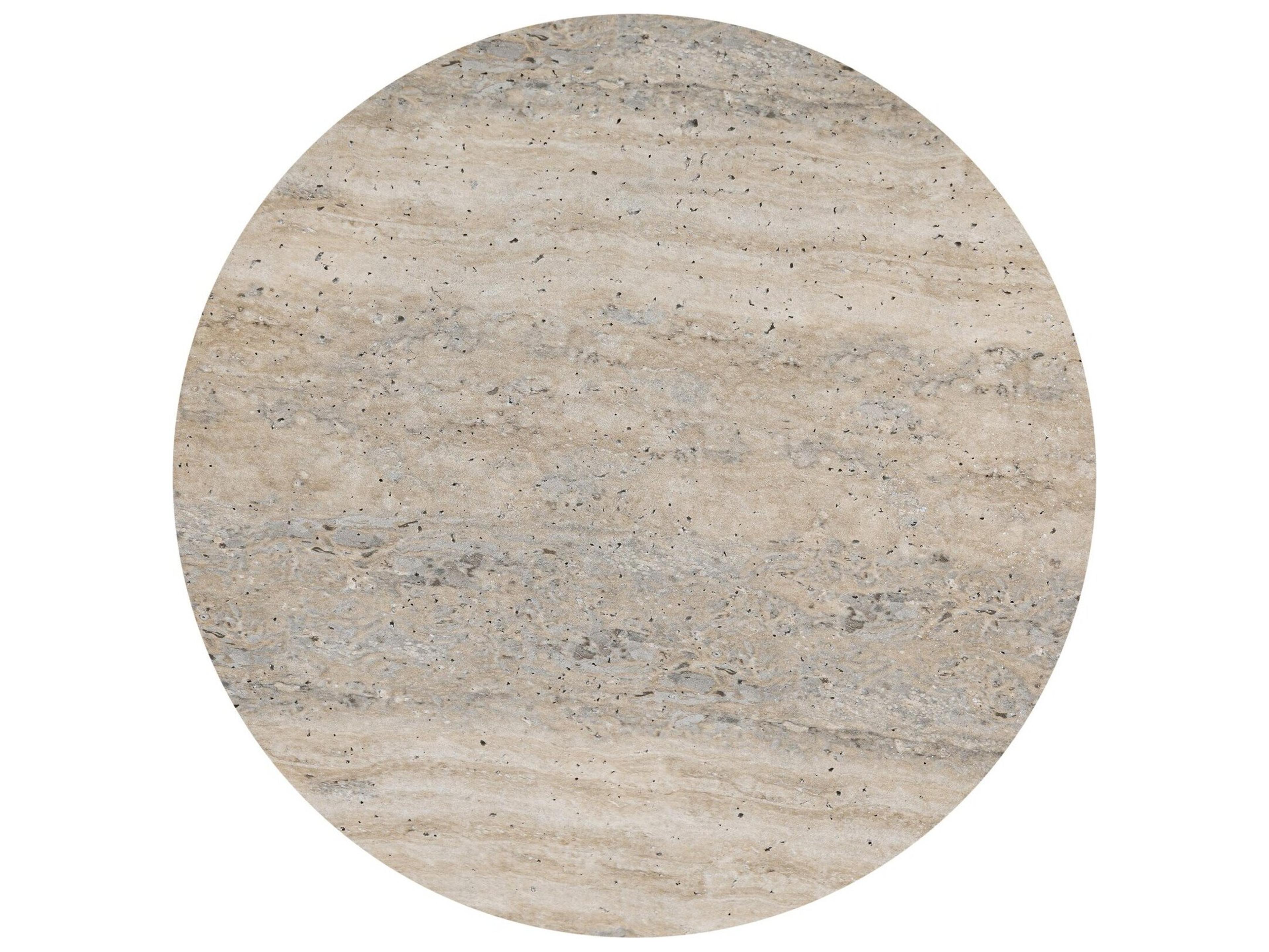 Four Hands Outdoor Chandler Textured Sandy Grey Concrete Round End Table