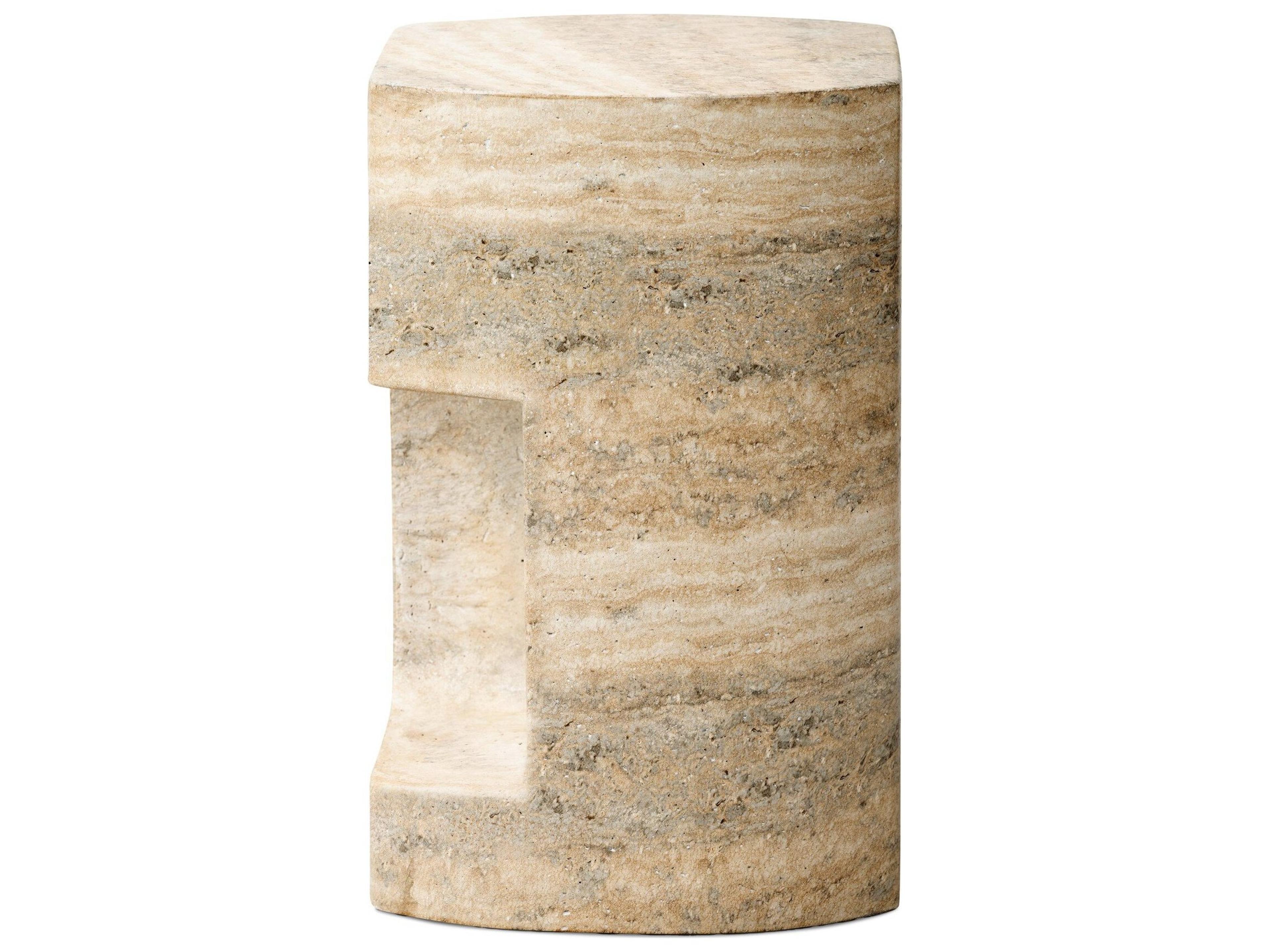 Four Hands Outdoor Chandler Textured Sandy Grey Concrete Square End Table