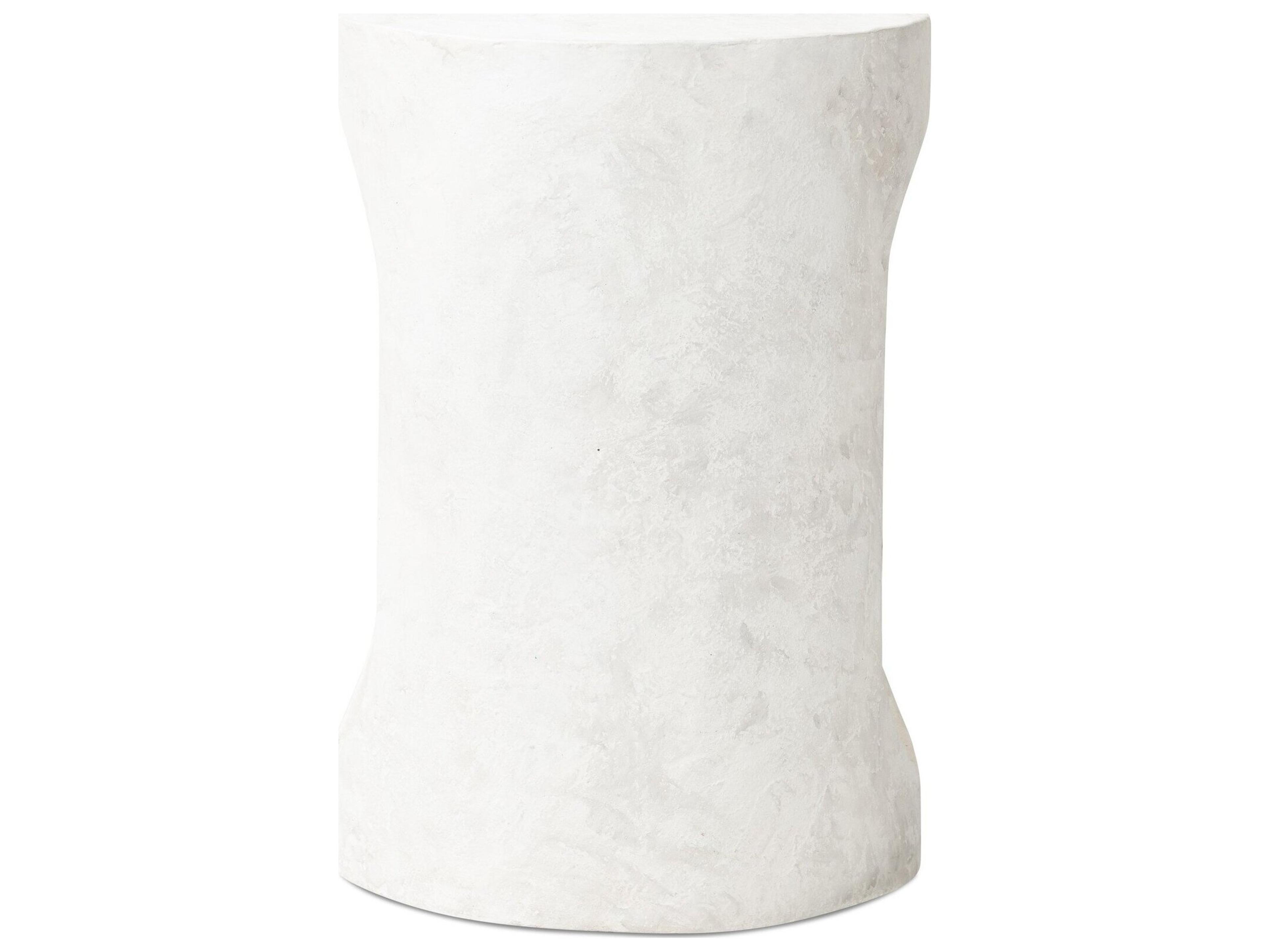 Luxecor Globetrotter Outdoor Textured Lunar  Concrete Round End Table