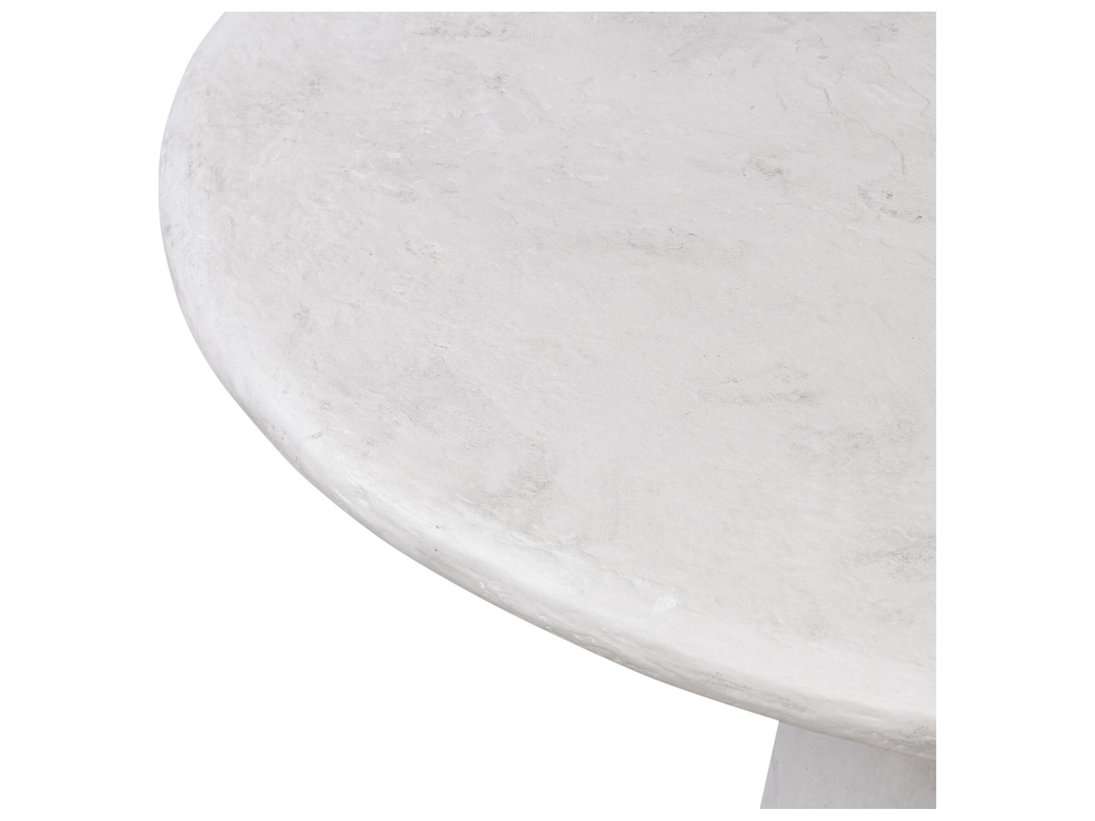 Luxecor Globetrotter Outdoor Textured Lunar Concrete Round Dining Table