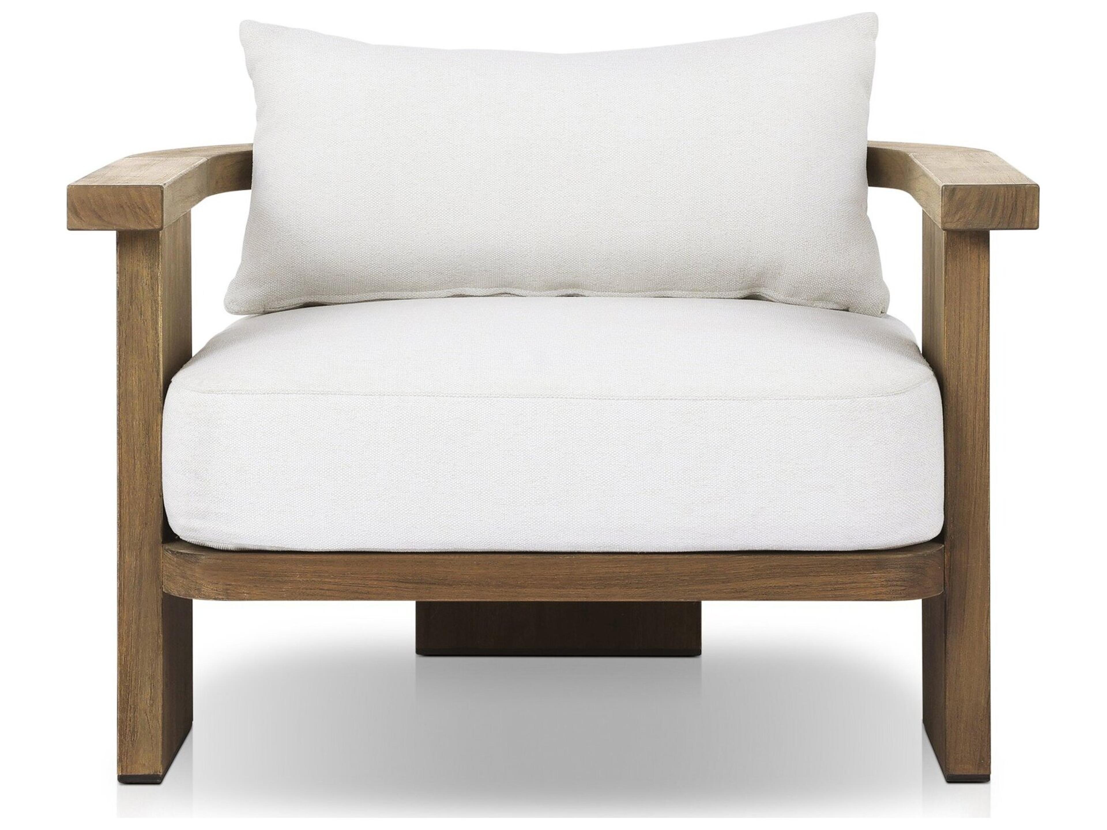 Four Hands Outdoor Solano Tahana Teak Cushion Lounge Chair