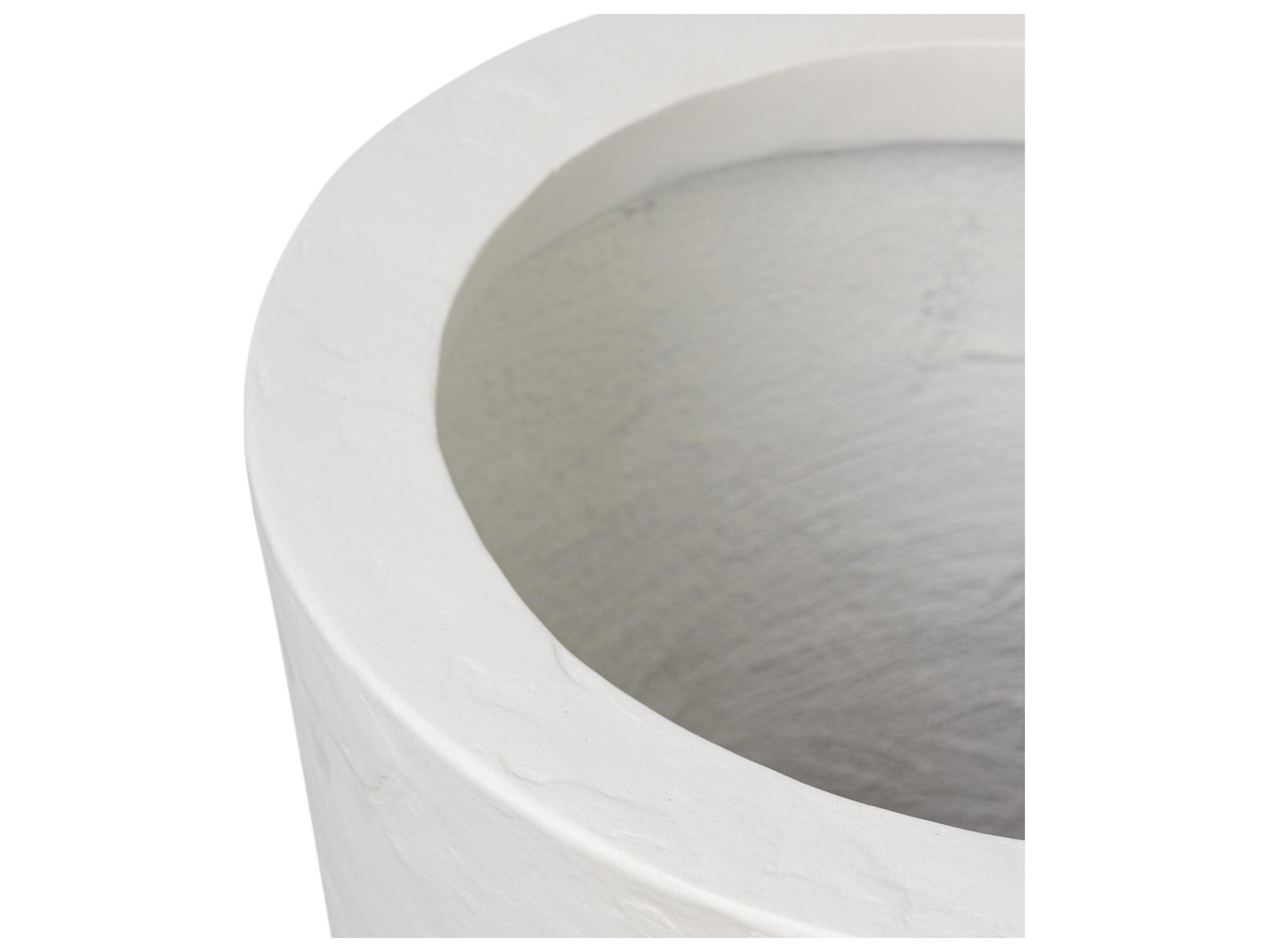 Four Hands Outdoor Thayer White Concrete Planter