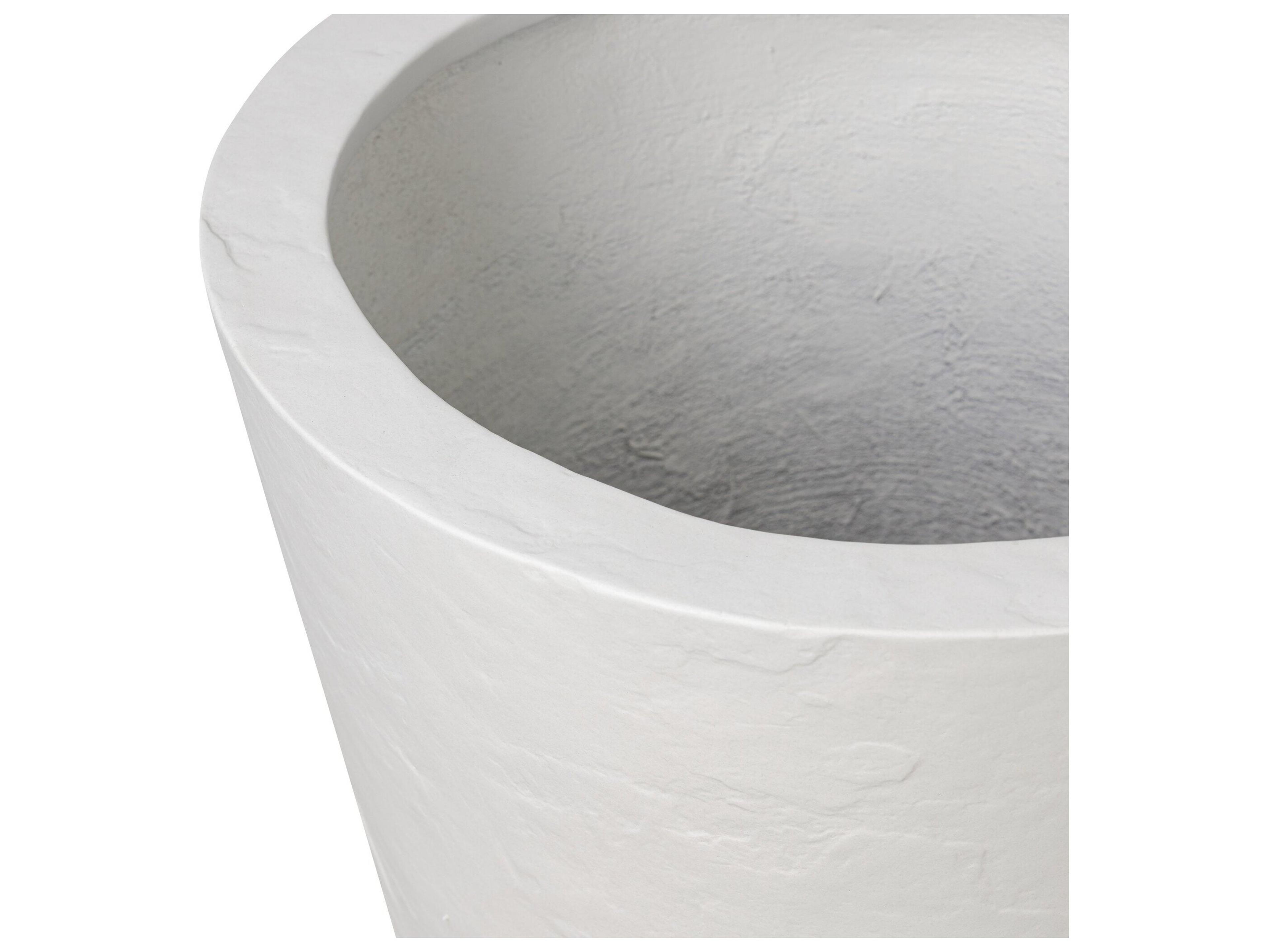 Globetrotter Outdoor Suvi Planter - Textured White Concrete