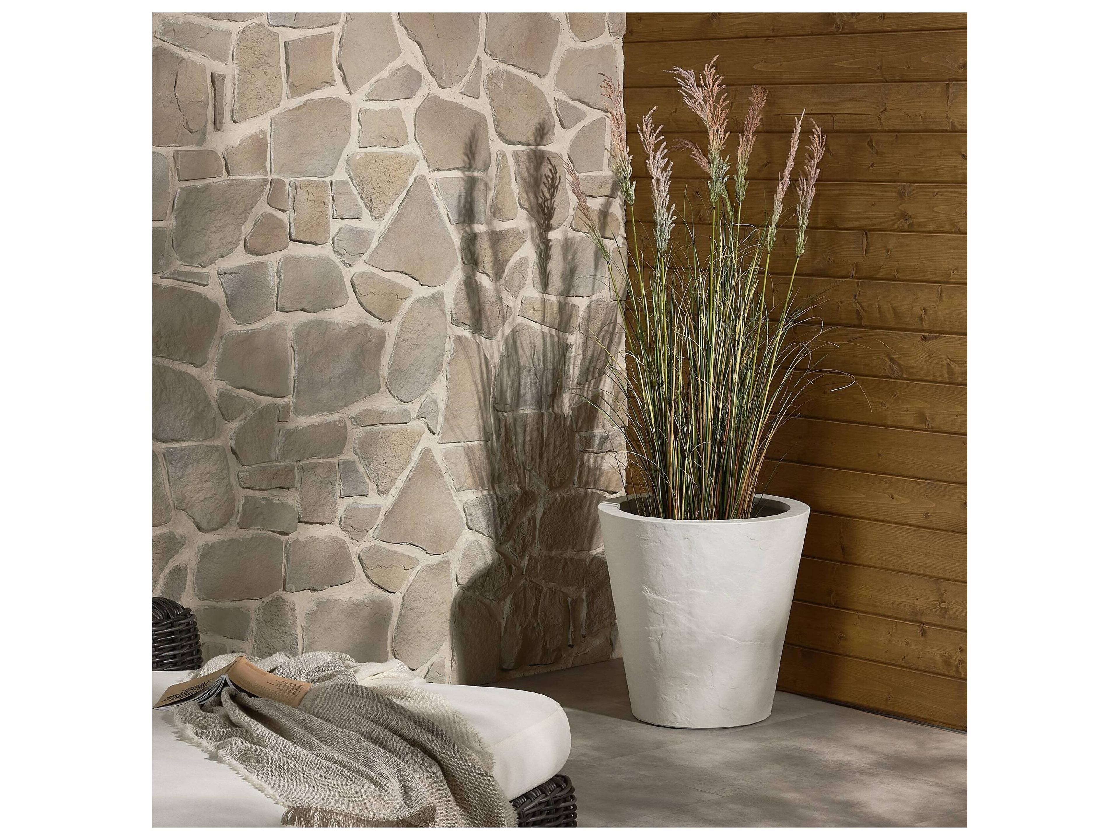 Four Hands Outdoor Thayer White Concrete Planter