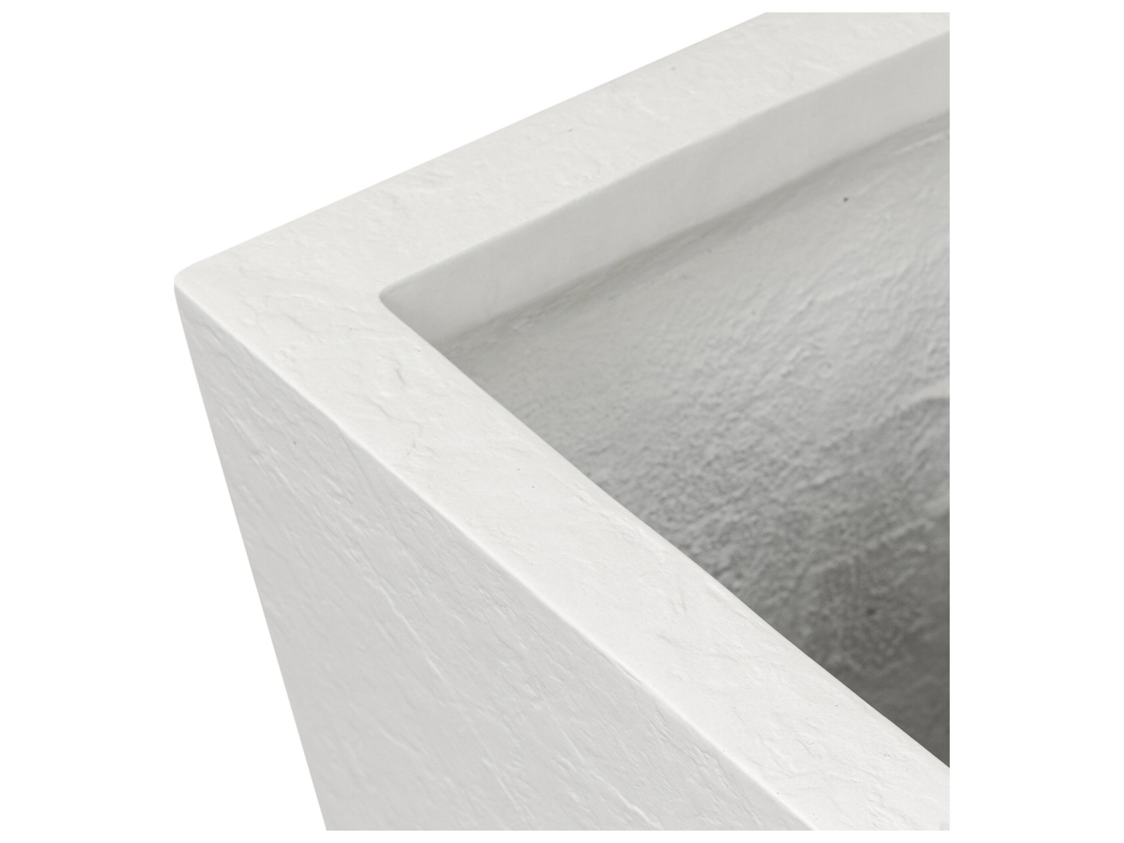 Four Hands Outdoor Thayer Textured White Concrete Planter