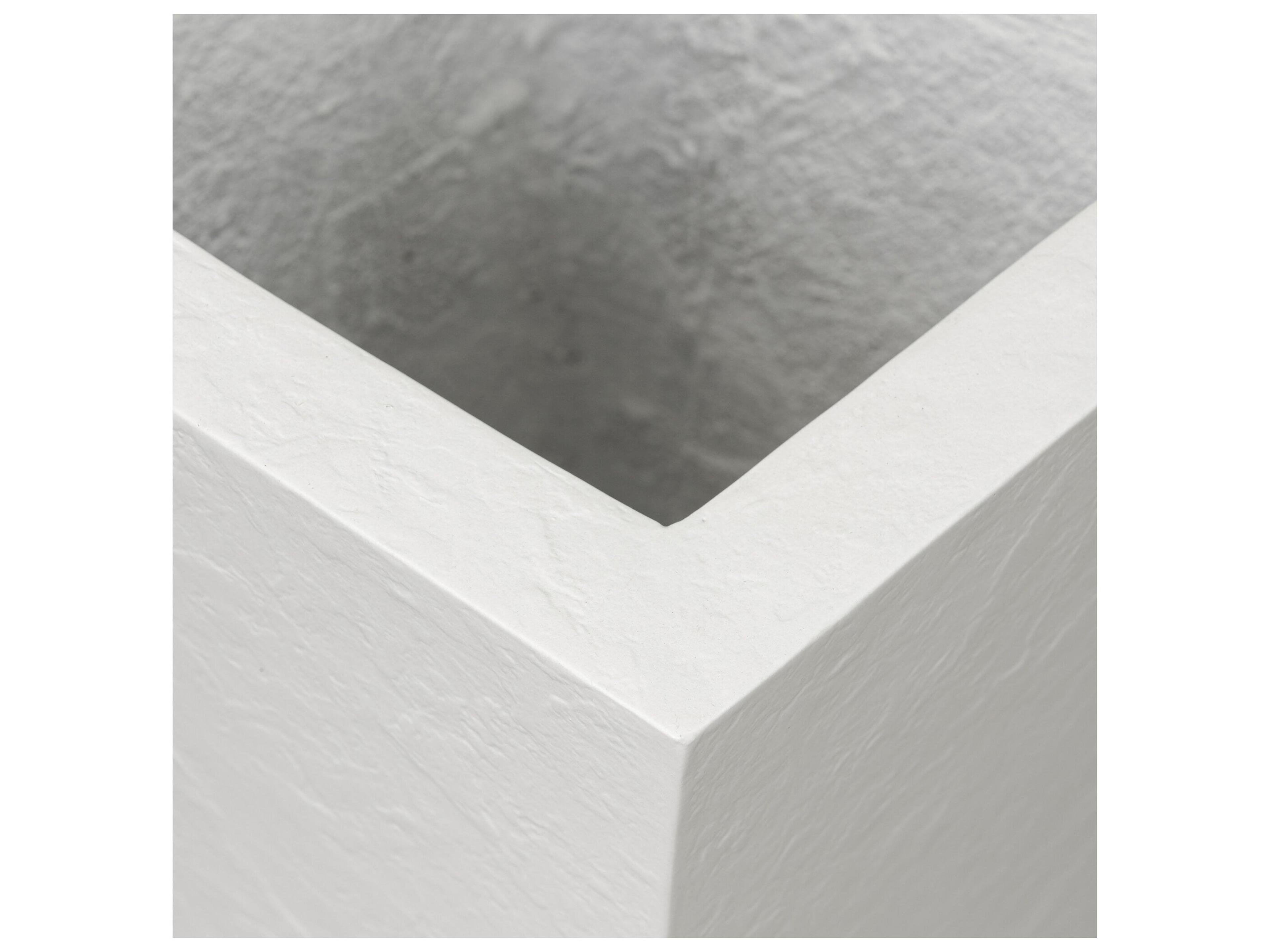 Four Hands Outdoor Thayer Textured White Concrete Planter
