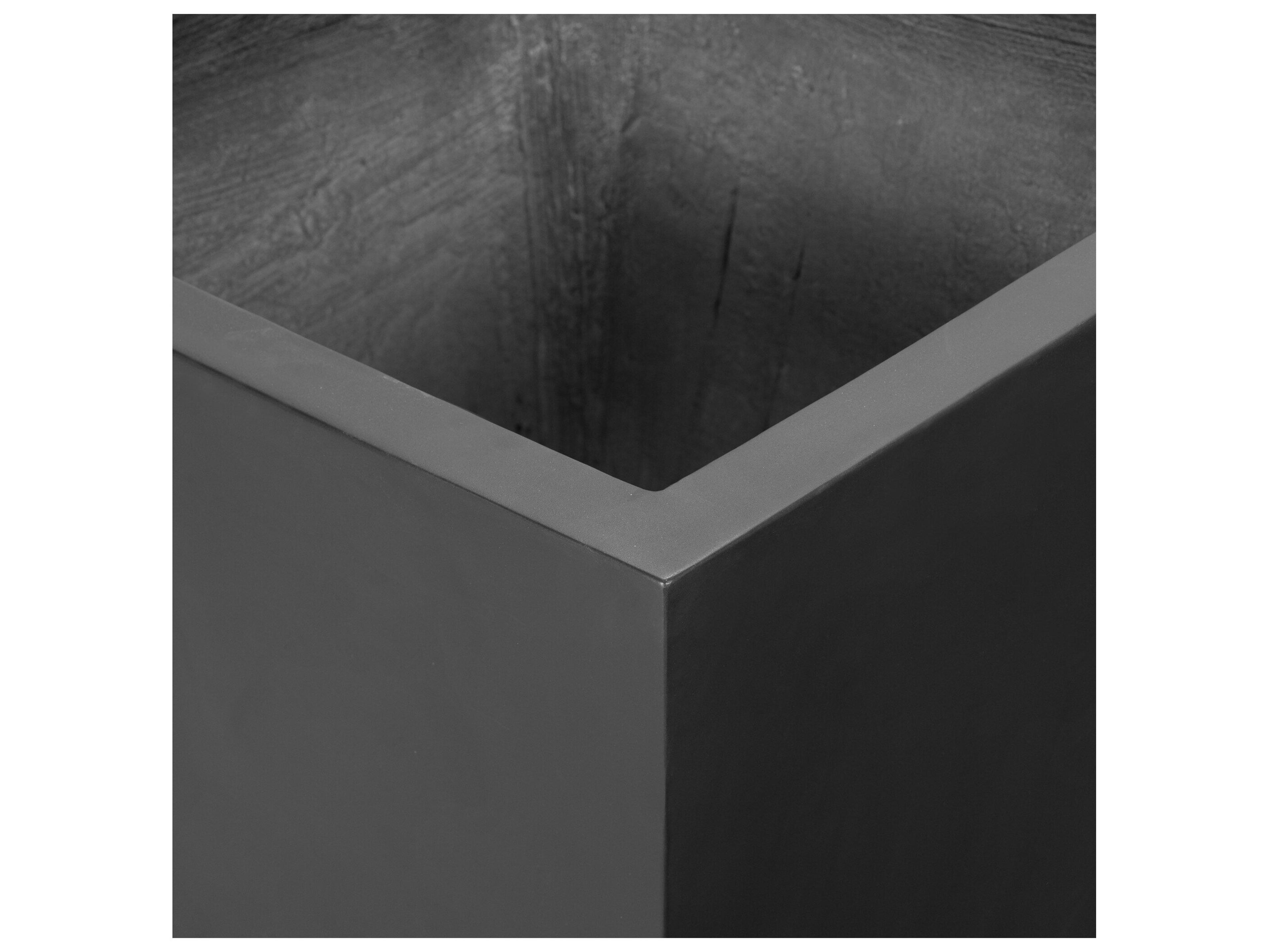 Four Hands Outdoor Thayer Black Concrete Planter