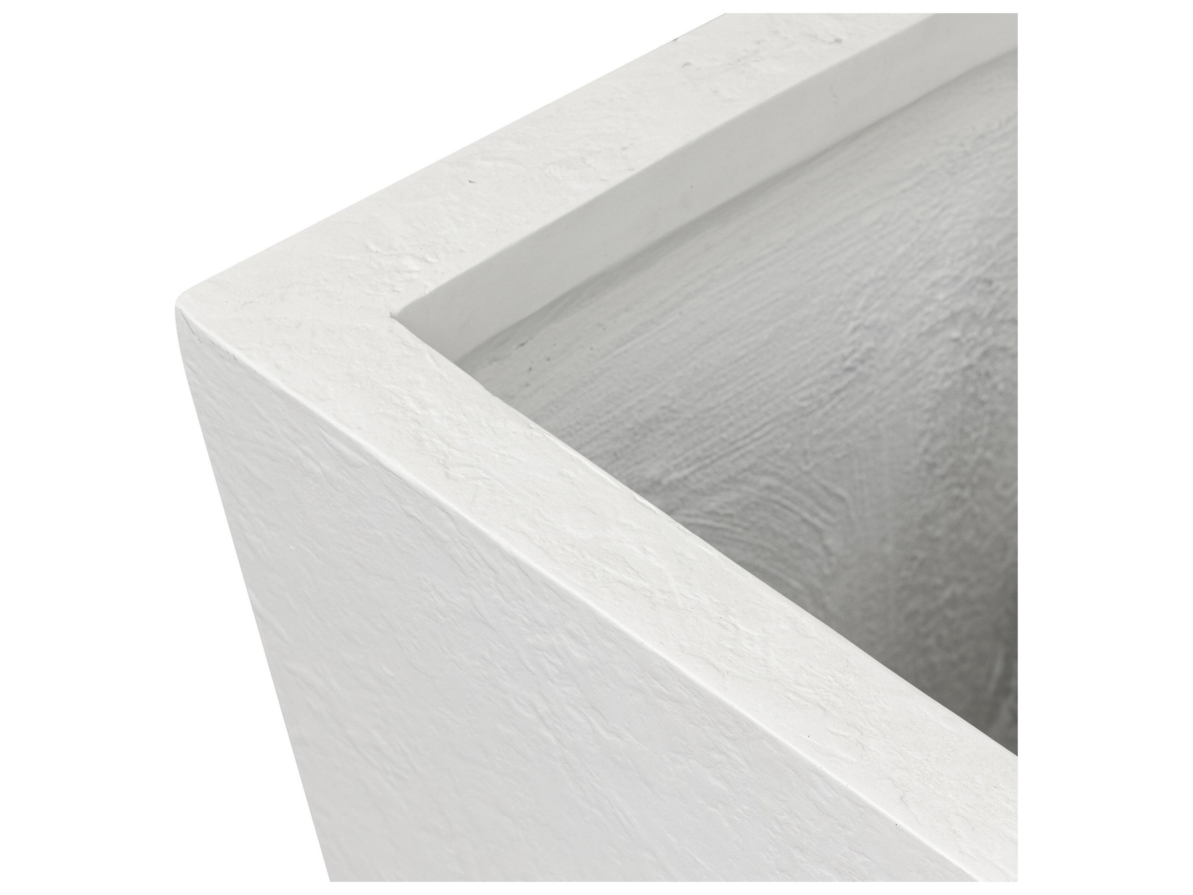 Four Hands Outdoor Thayer Textured White Concrete Planter