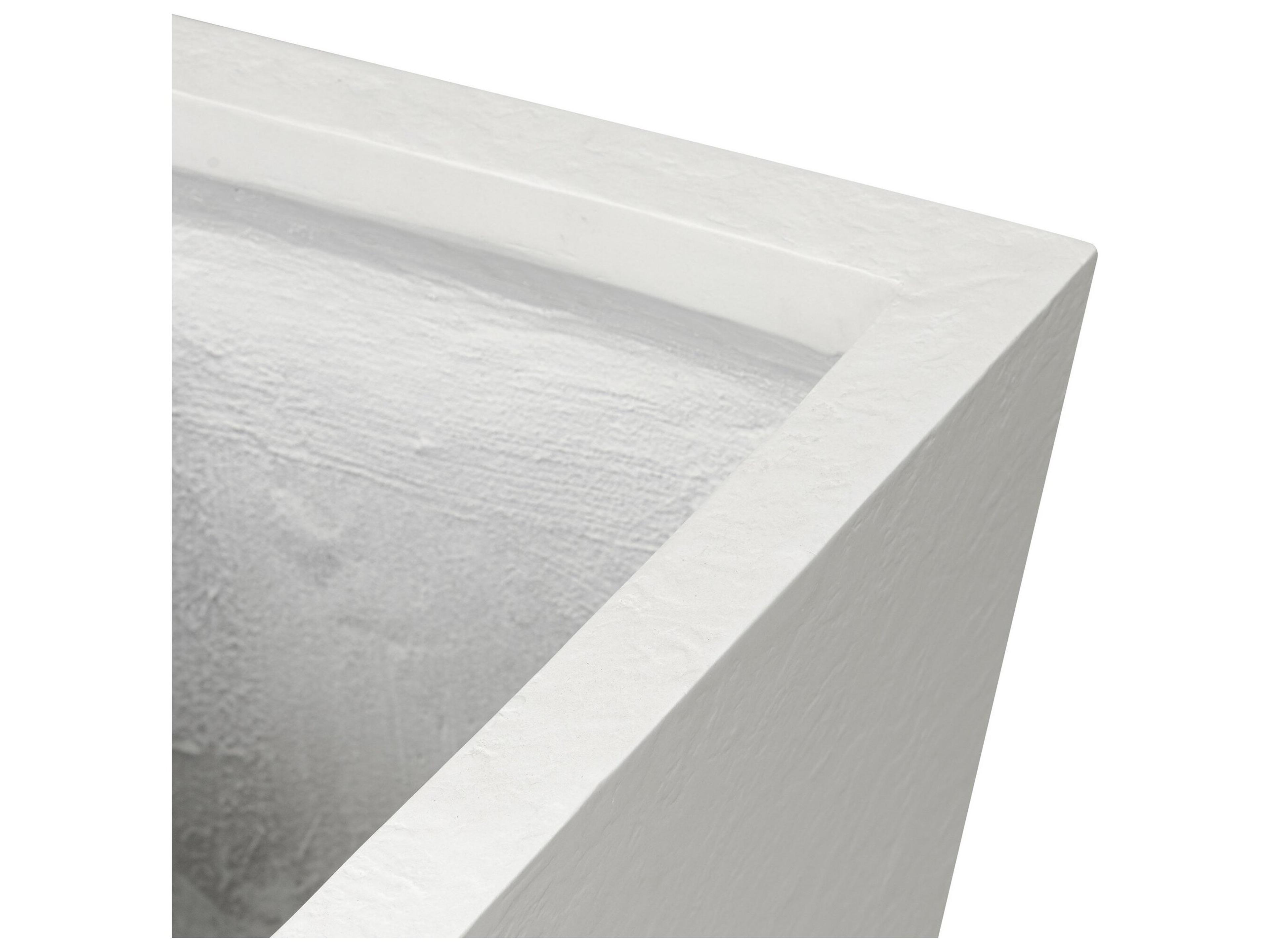 Four Hands Outdoor Thayer Textured White Concrete Planter