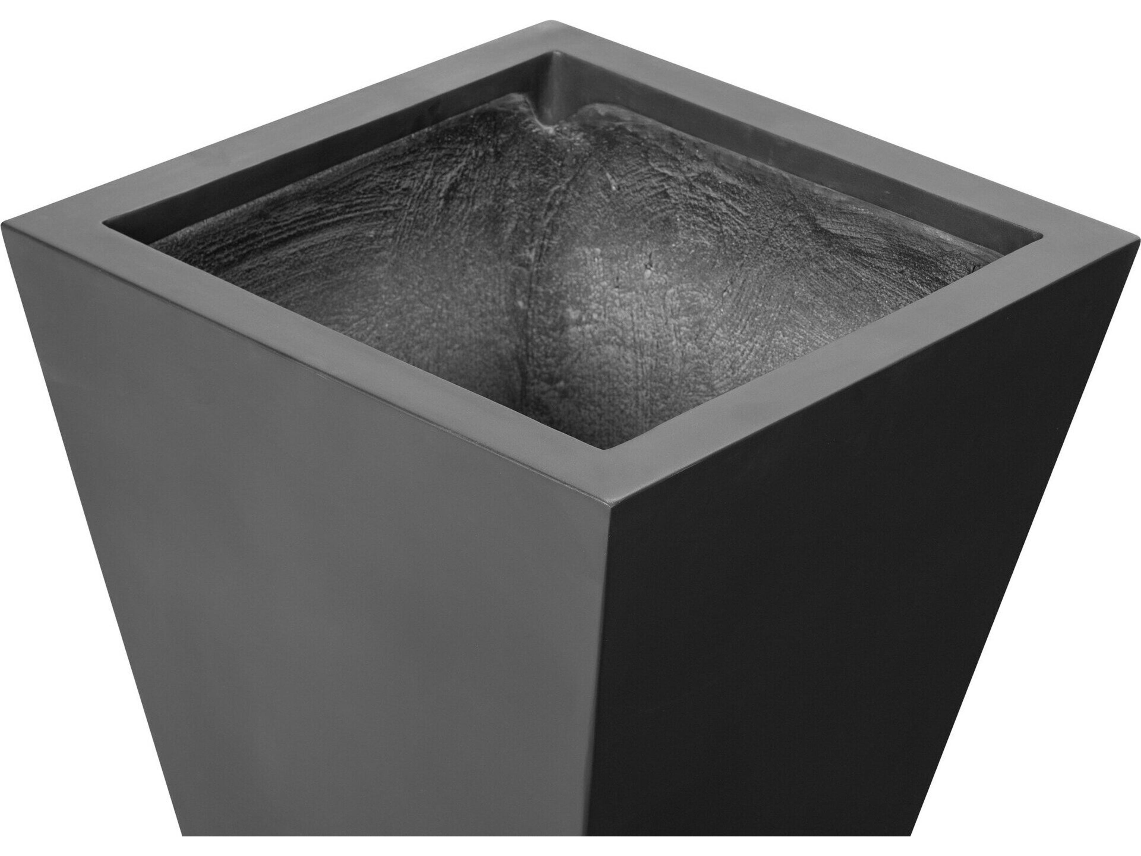Four Hands Outdoor Thayer Black Concrete Planter