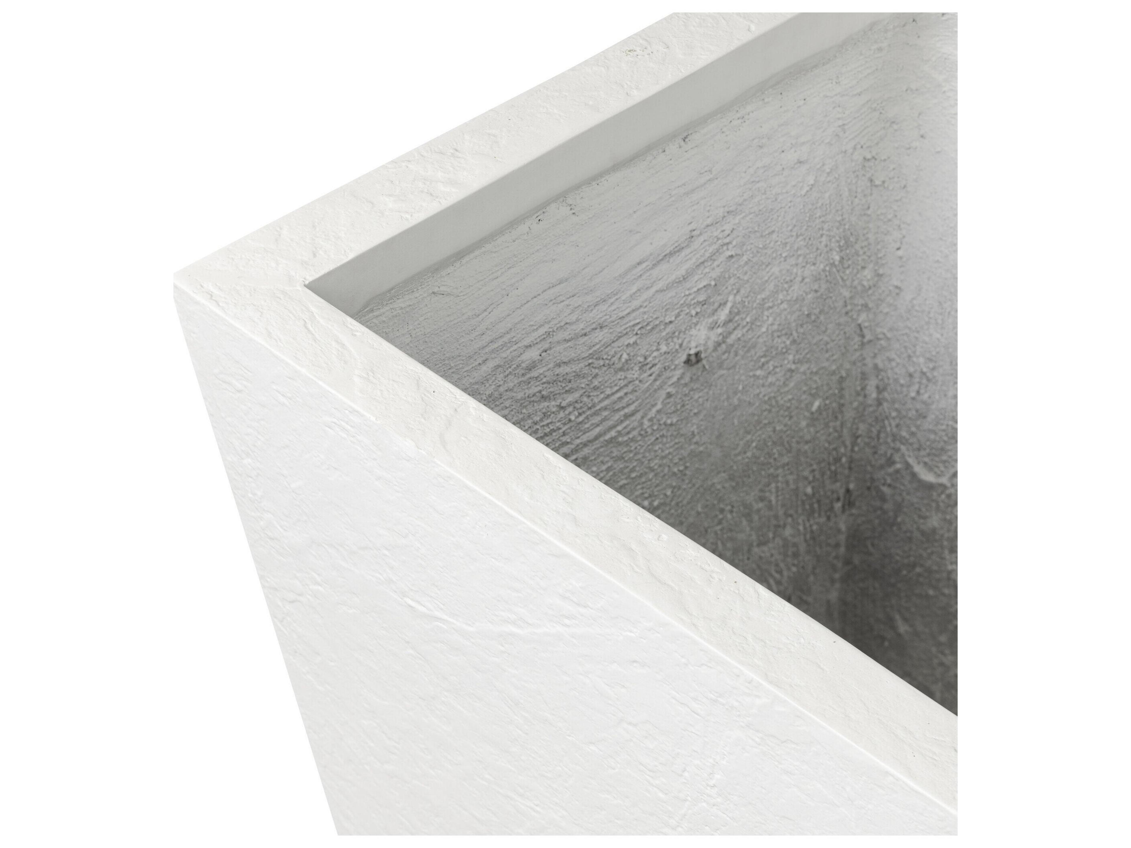 Four Hands Outdoor Thayer Textured White Concrete Planter