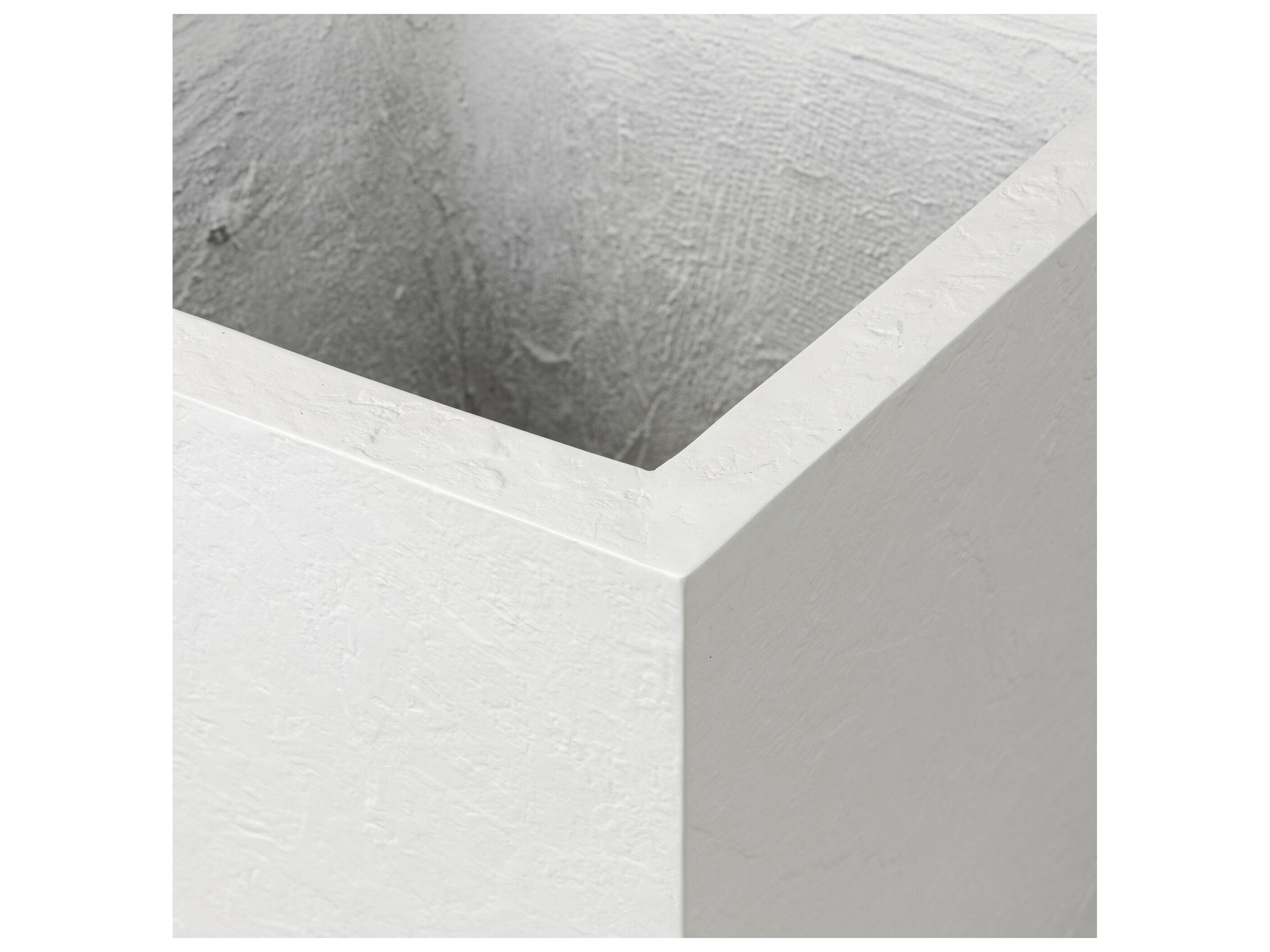 Four Hands Outdoor Thayer Textured White Concrete Planter