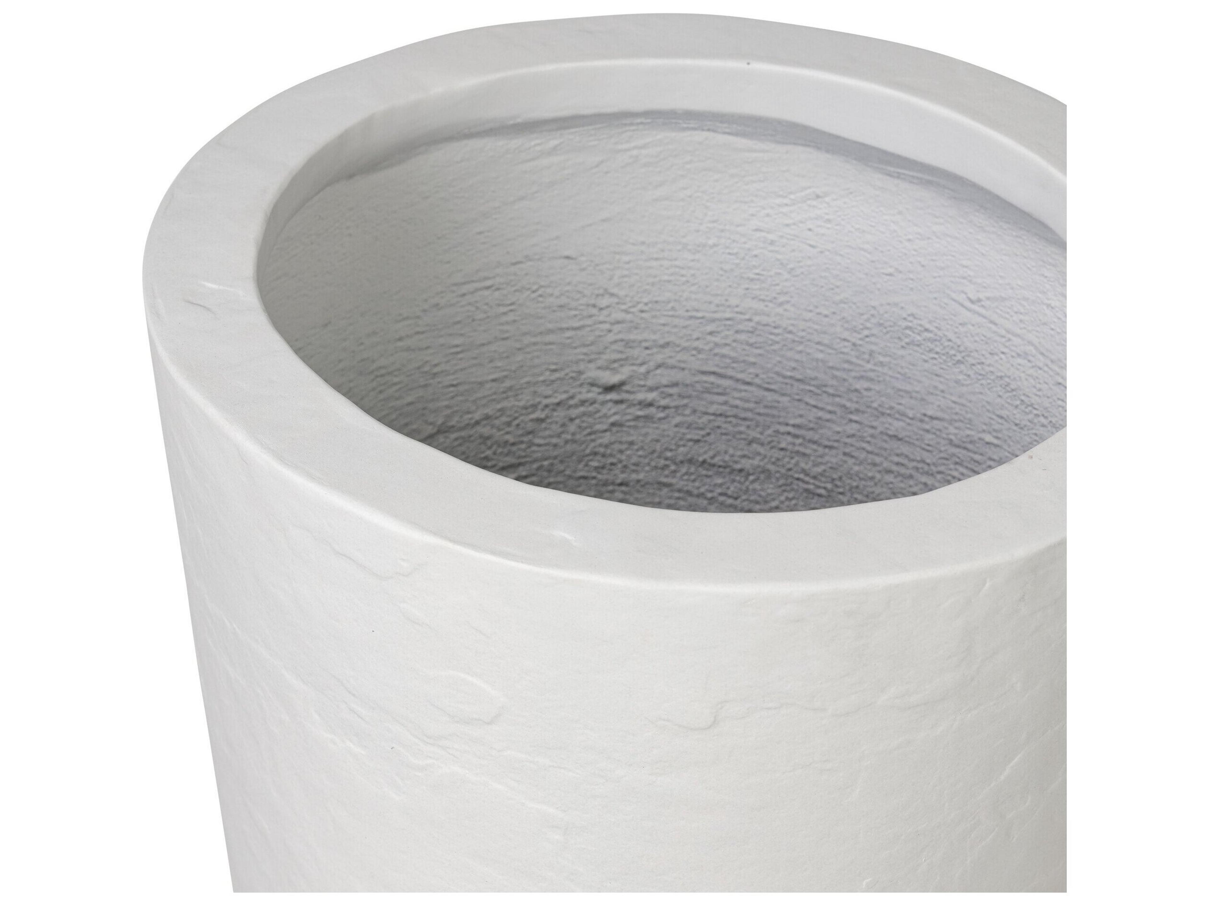 Four Hands Outdoor Thayer Textured White Concrete Planter