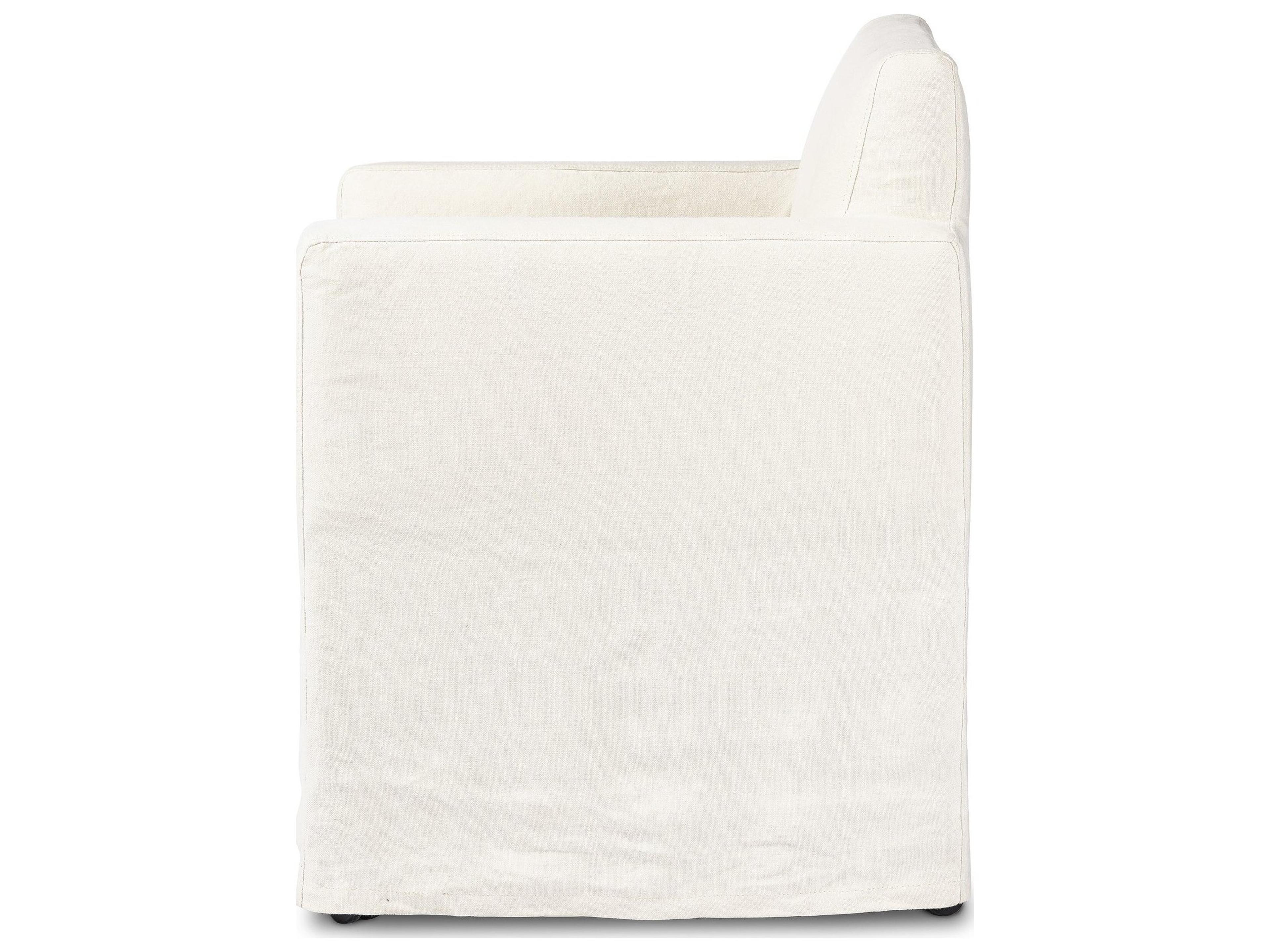 Four Hands Outdoor Westgate Ostend Hemp Bombay Flax Slipcover Dining Arm Chair