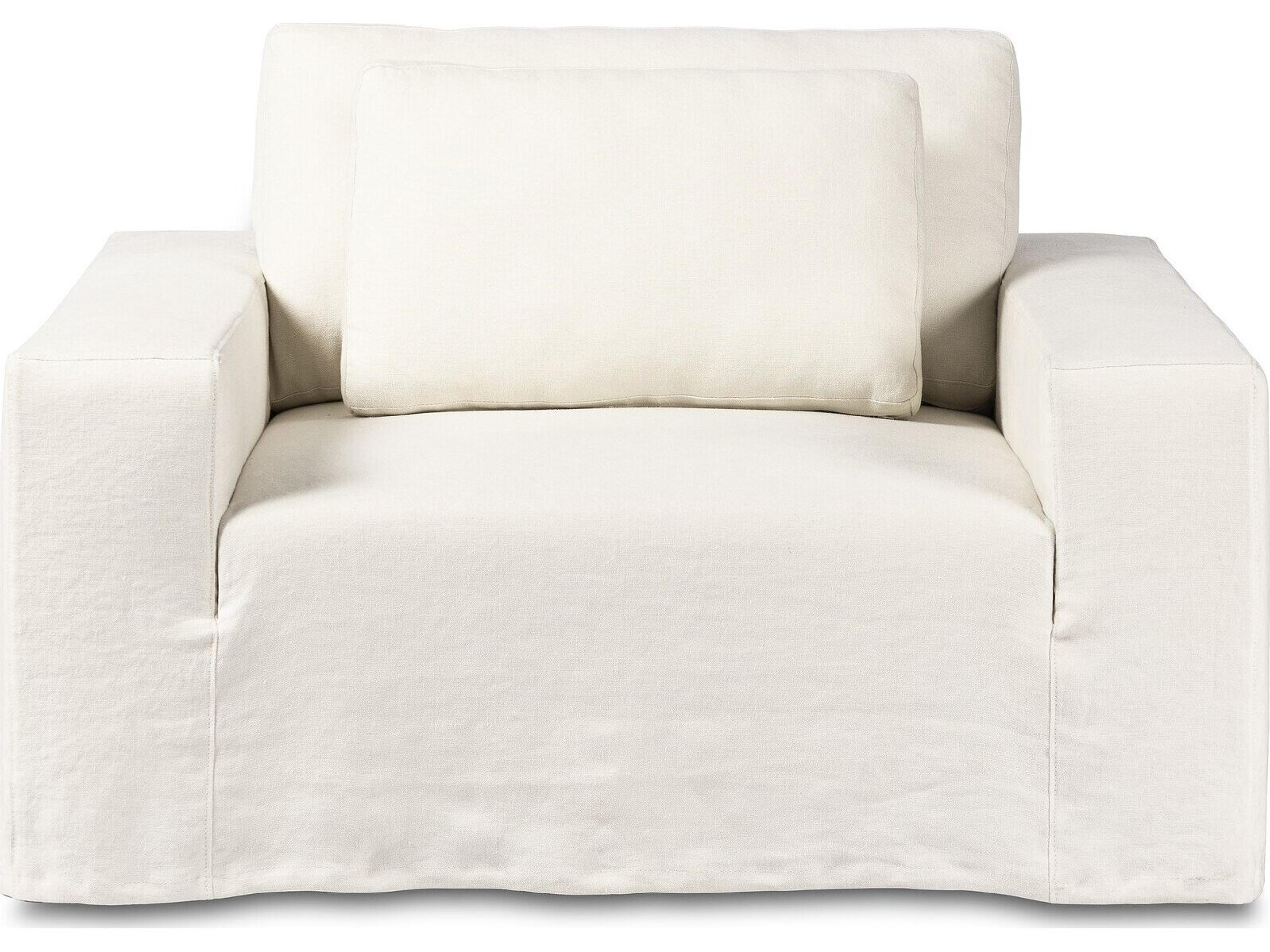 Four Hands Outdoor Westgate Ostend Hemp Bombay Flax Slipcover Lounge Chair