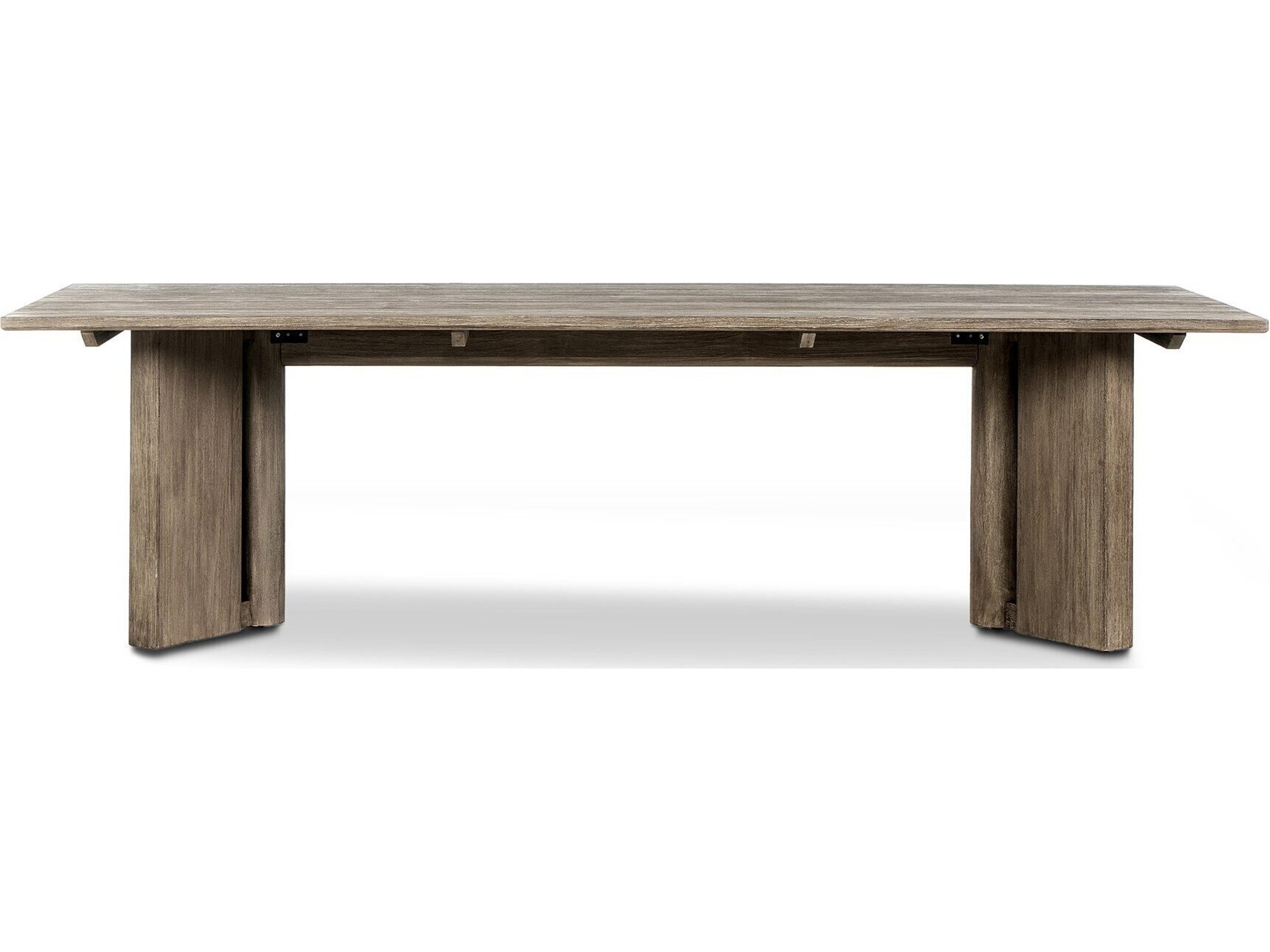 Luxecor Globetrotter Outdoor Huxley Smoke Grey Teak Rectangular Dining Table