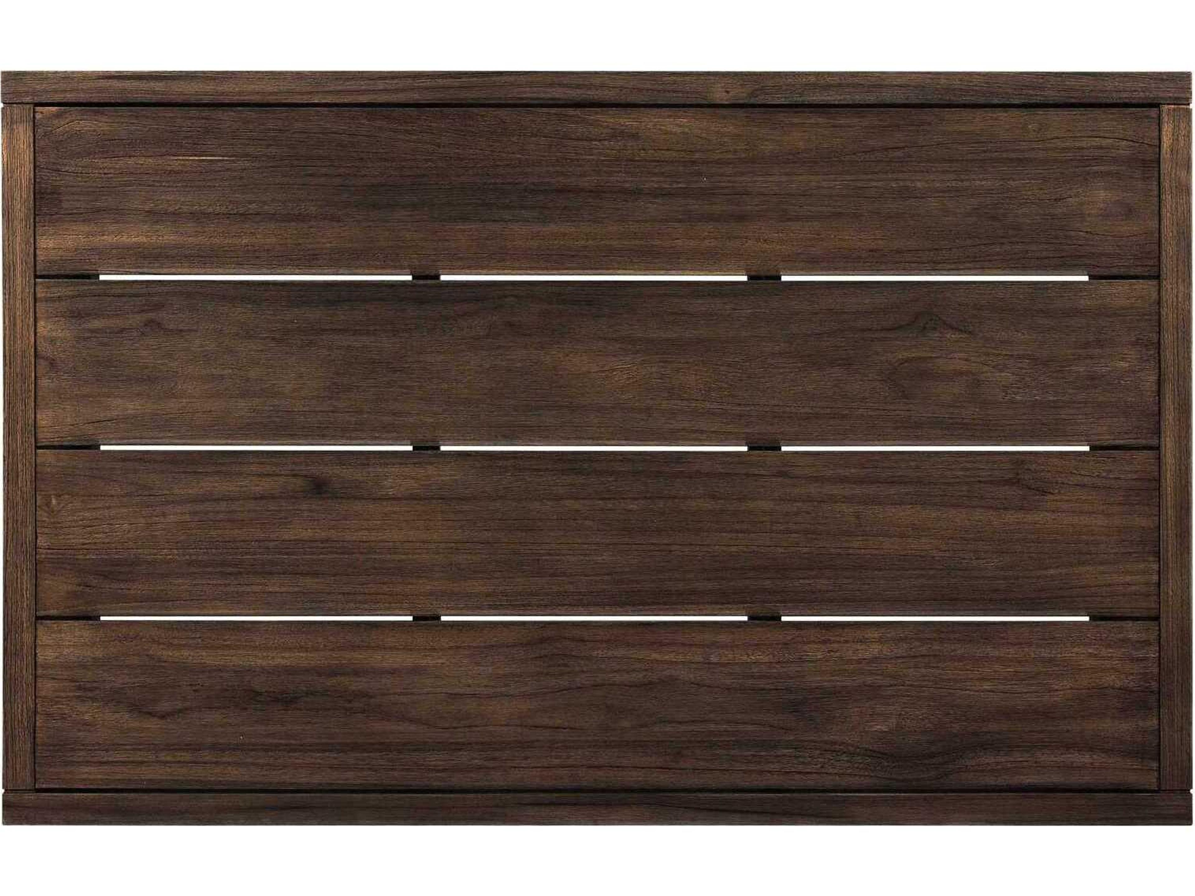 Luxecor Globetrotter Outdoor Messo Stained Saddle Brown Teak Round Coffee Table