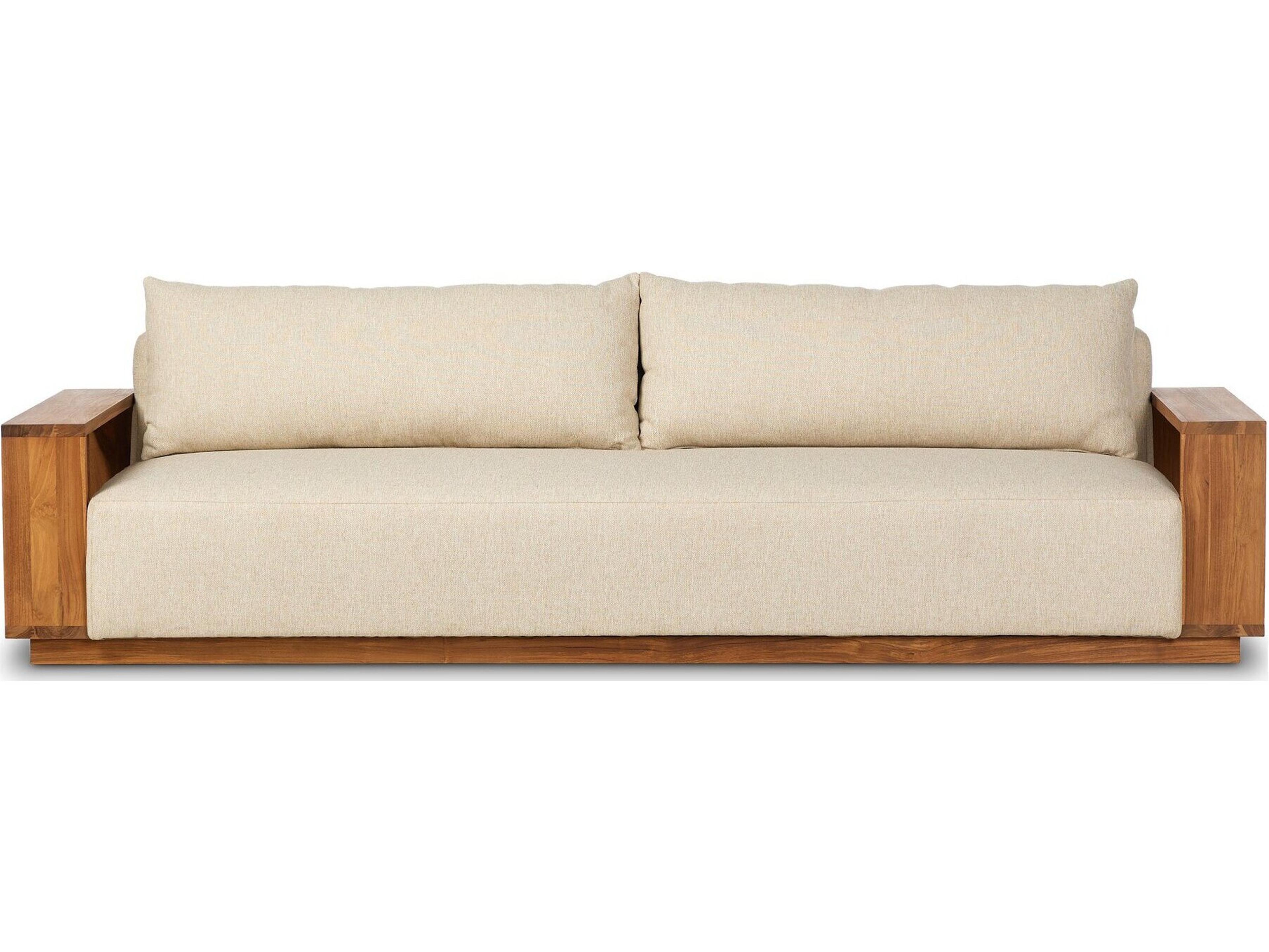 Four Hands Outdoor Duvall Railay  Coffee Table - Stained Toasted Brown-Fsc