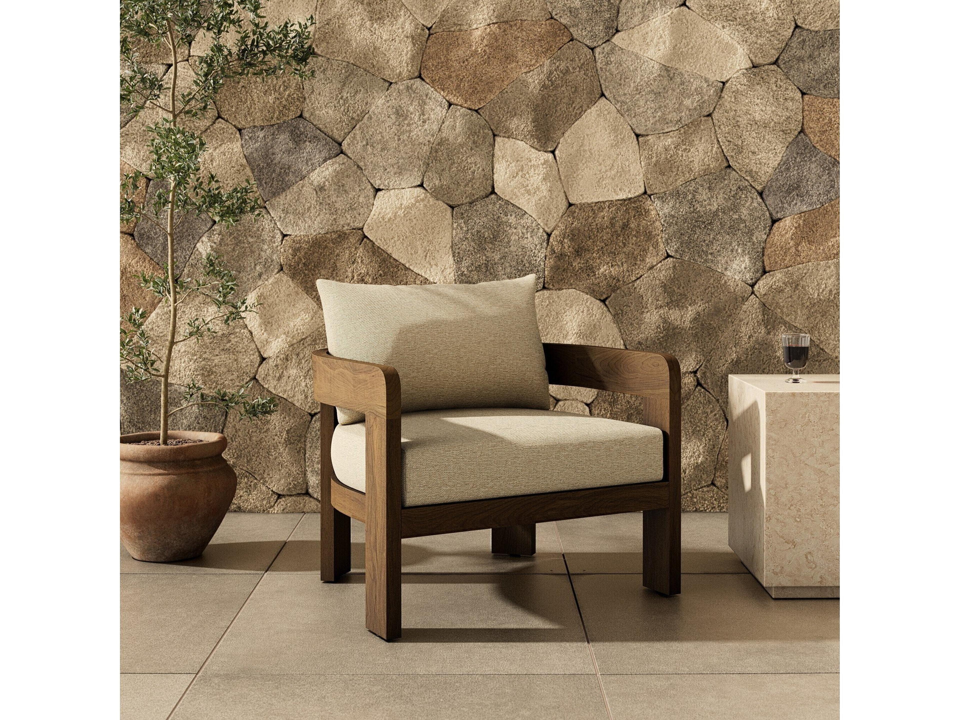 Luxecor Globetrotter Outdoor Teak Cushion Lounge Chair