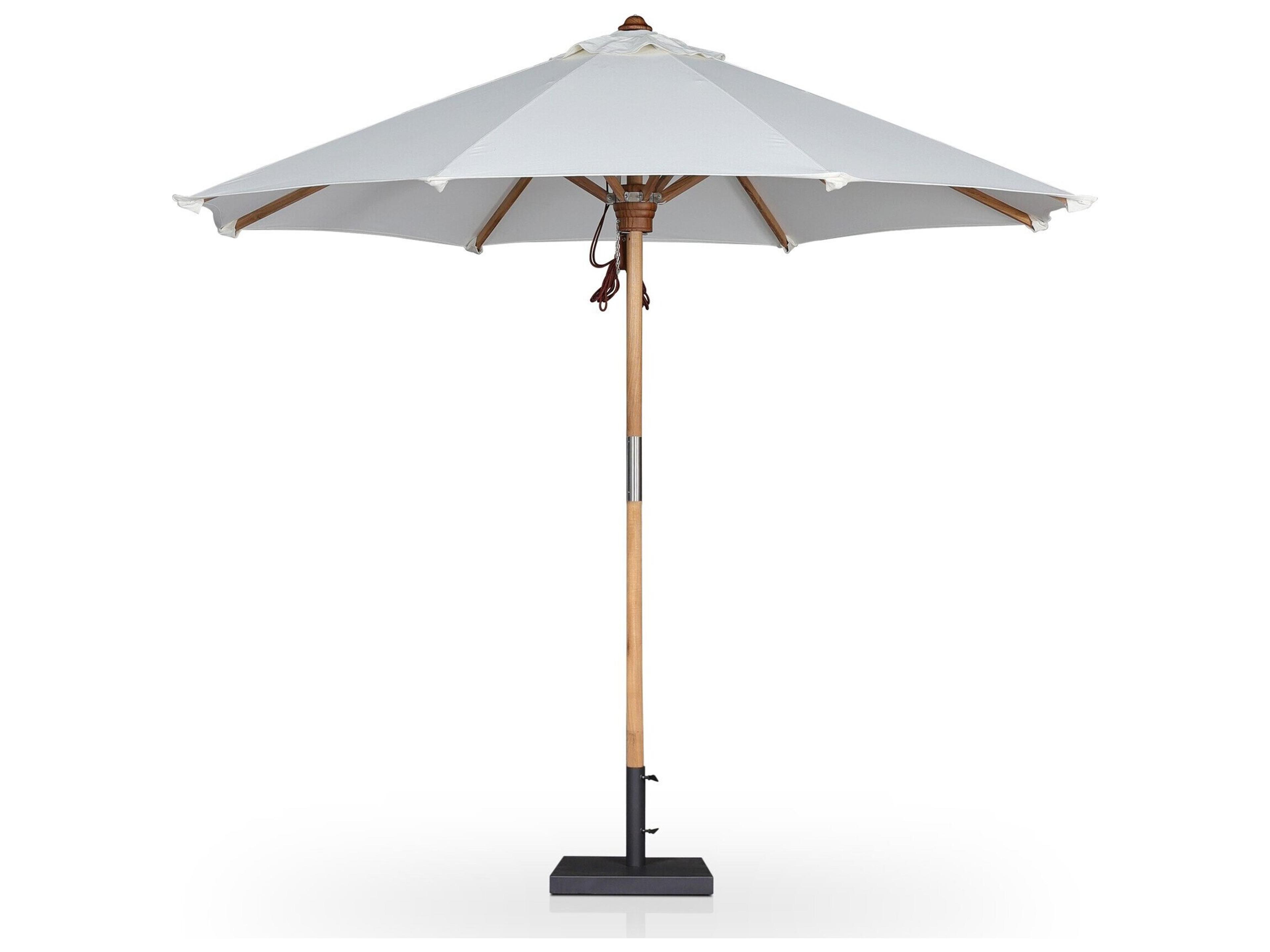 Luxecor Globetrotter Outdoor Baska Arashi Salt Fine Sanded Teak Umbrella